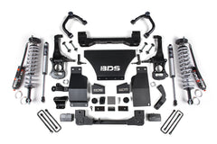 BDS 6 Inch Lift Kit with FOX 2.5 Performance Elite Coil-Over for 2019-2026 Chevy Silverado or GMC Sierra 1500 4WD Gas