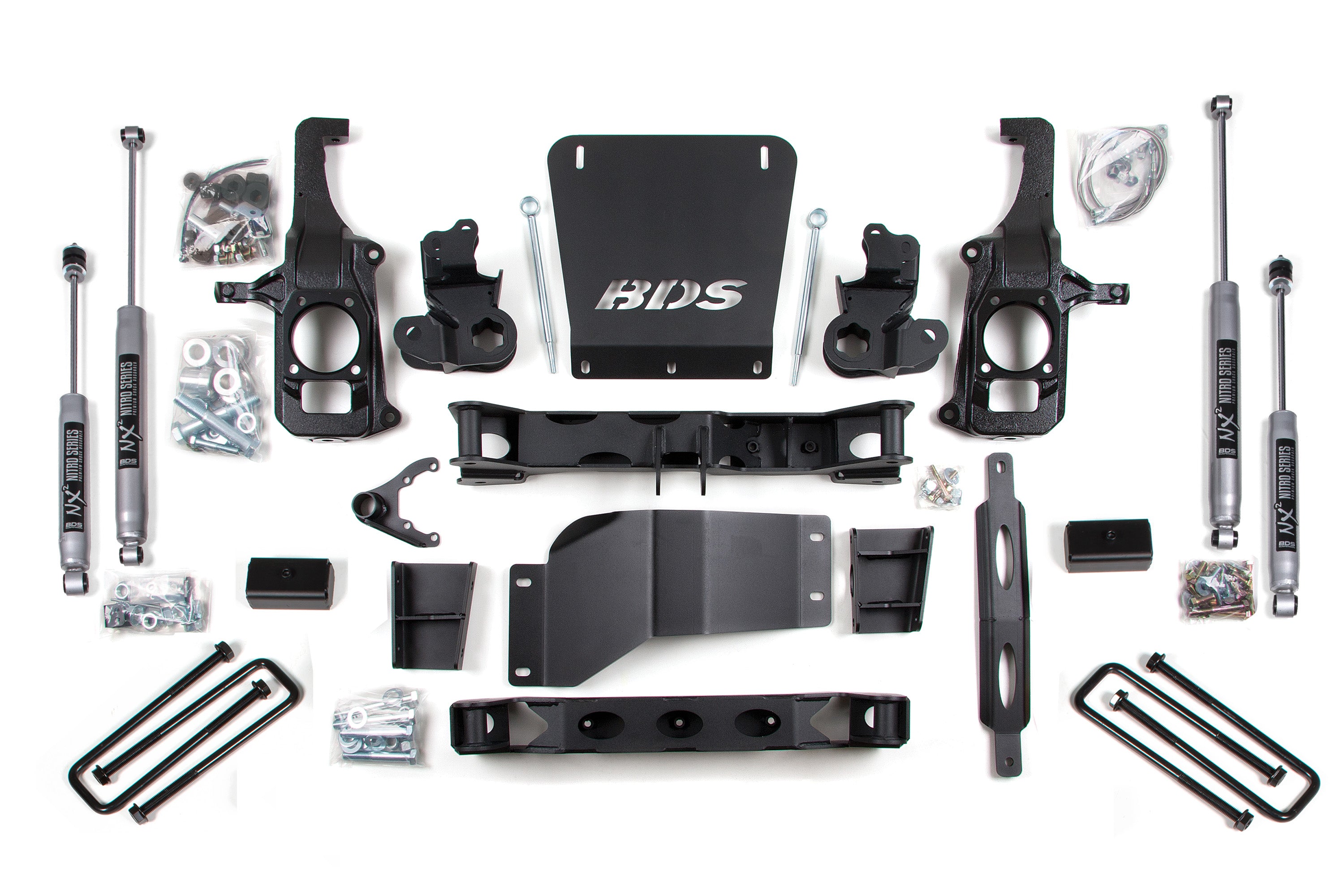 6.5 Inch Lift Kit | Chevy Silverado or GMC Sierra 2500HD/3500 (11-19) - 4 Inch Block Kit / FOX 2.5 Performance Elite