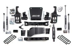6.5 Inch Lift Kit | Chevy Silverado or GMC Sierra 2500HD/3500 (11-19) - 3 Inch Block Kit Without Overload / FOX 2.0 Performance Series