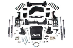 4.5 Inch Lift Kit | Chevy Silverado or GMC Sierra 2500HD/3500HD (11-19) - 2 Inch Block Kit Without Overload / FOX 2.0 Performance Series