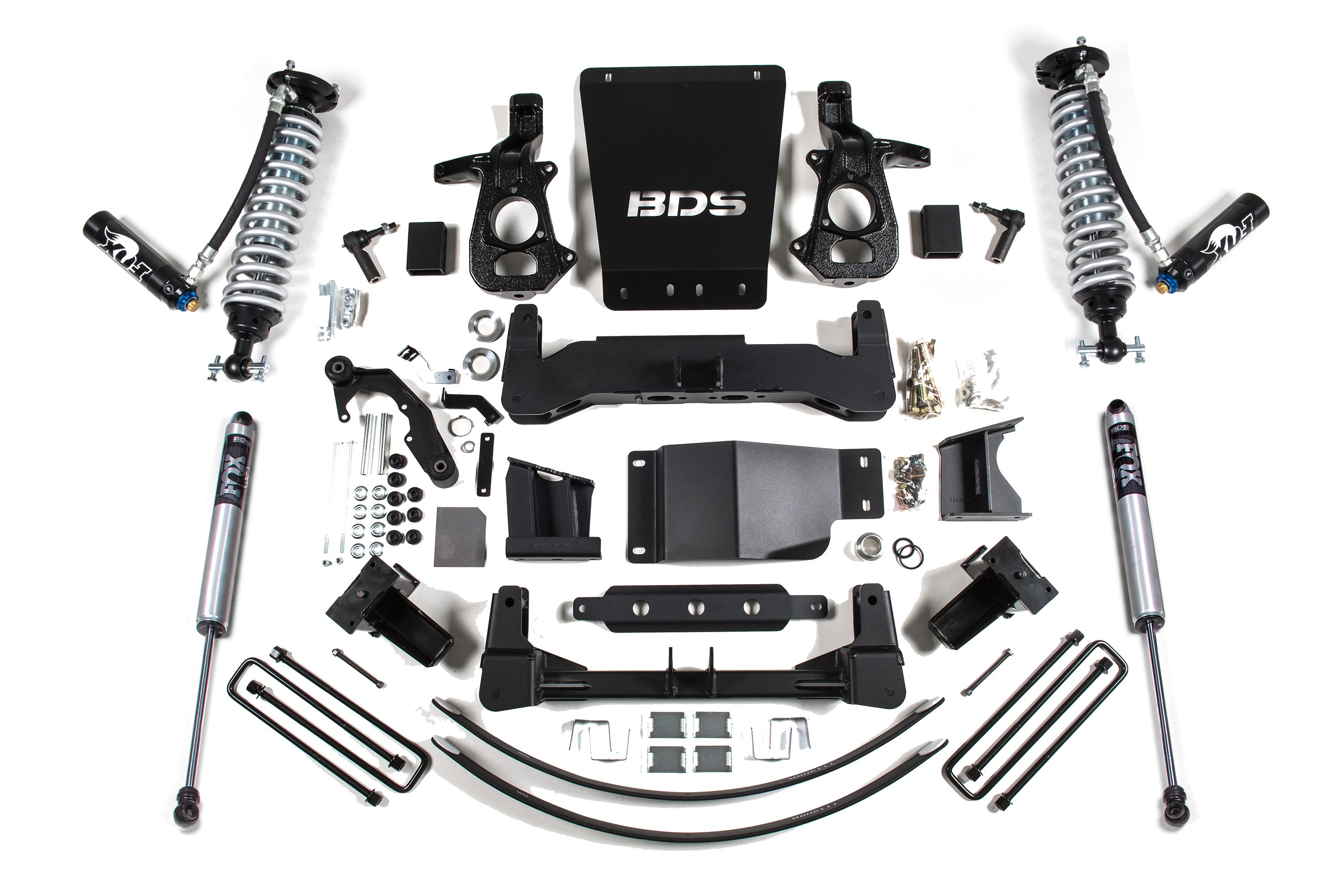 8 Inch Lift Kit | FOX 2.5 Coilover DSC | Chevy Silverado or GMC Sierra 1500 (14-18) 4WD - Cast Steel
