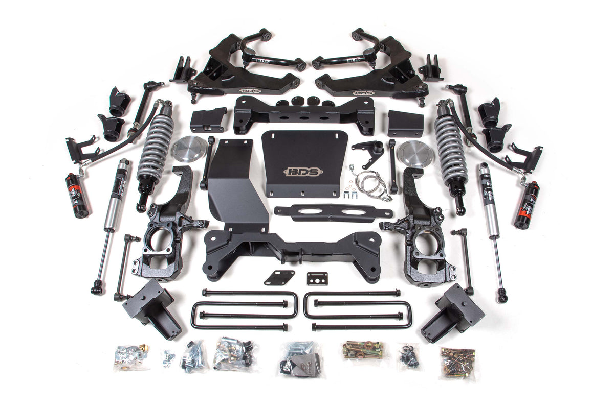 6.5 Inch Lift Kit | FOX 2.5 Coilover Conversion | Chevy Silverado or GMC Sierra 2500HD/3500HD (20-26) | Diesel - Block Kit With Factory Overload / FOX 2.0 Performance Series