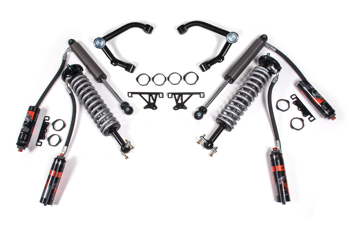 2 Inch Leveling Kit | FOX 2.5 Coilover | Chevy Silverado or GMC Sierra 1500 (07-18) 4WD - FOX 2.0 Performance Series / Aluminum / Stamped Steel