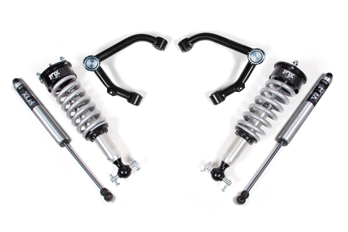 2 Inch Leveling Kit | FOX 2.0 Coilover | Chevy Silverado or GMC Sierra 1500 (07-18) 4WD - Aluminum / Stamped Steel