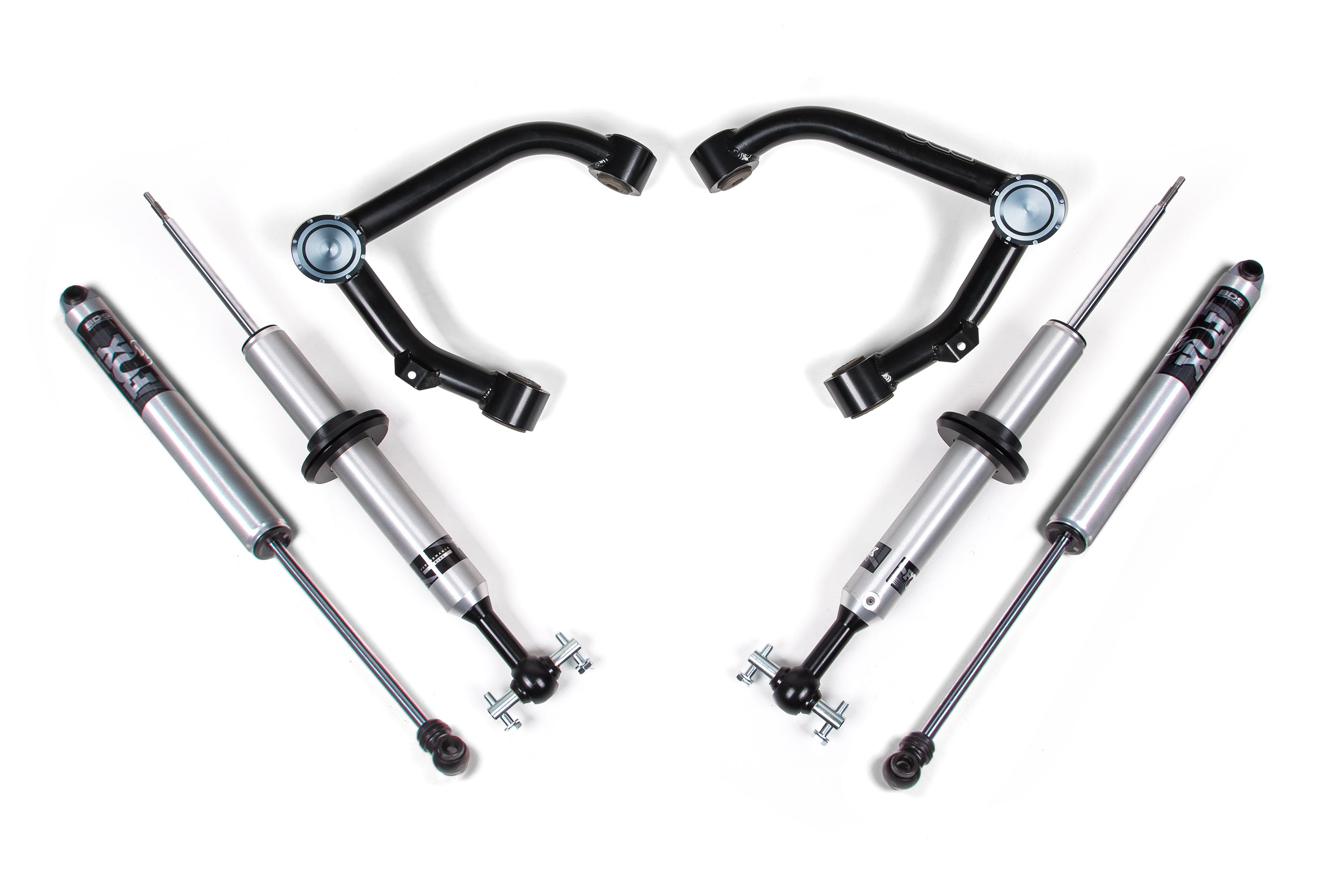 2 Inch Leveling Kit | FOX 2.0 Snap Ring Strut | Chevy Silverado or GMC Sierra 1500 (14-18) 4WD - Aluminum / Stamped Steel