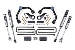 3 Inch Lift Kit | Chevy Silverados or GMC Sierra 2500HD/3500HD (20-26) - 2 Inch Block Kit With Overload / FOX 2.5 Performance Elite