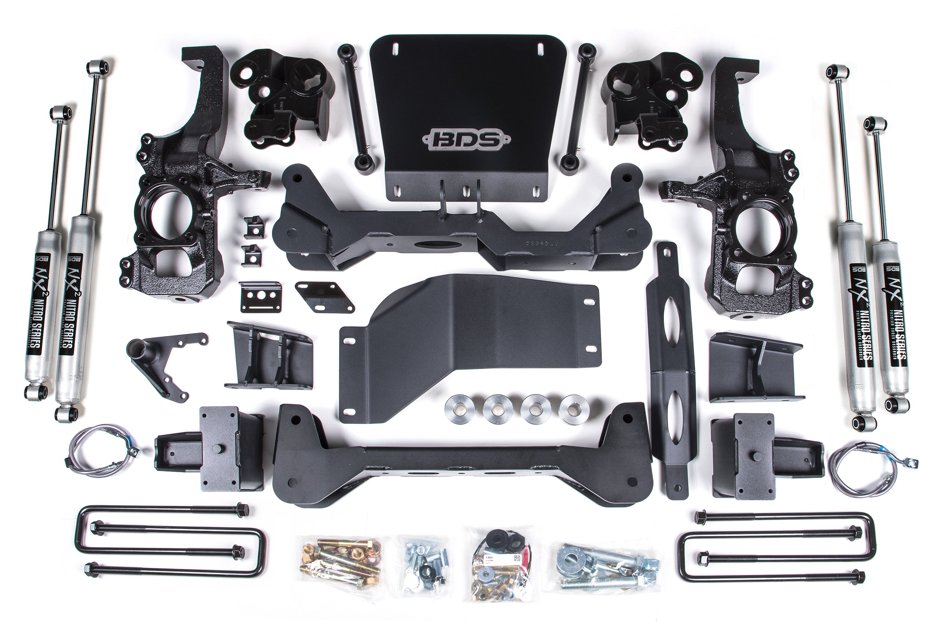 5 Inch Lift Kit | Chevy Silverado or GMC Sierra 2500HD/3500HD (20-26) 4WD - Block Kit With Factory Overload / NX2 Nitro Series
