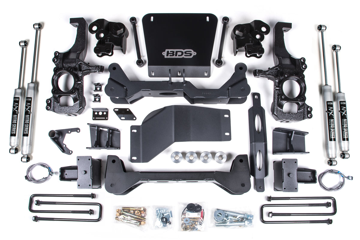 5 Inch Lift Kit | Chevy Silverado or GMC Sierra 2500HD/3500HD (20-26) 4WD - Block Kit With Factory Overload / NX2 Nitro Series