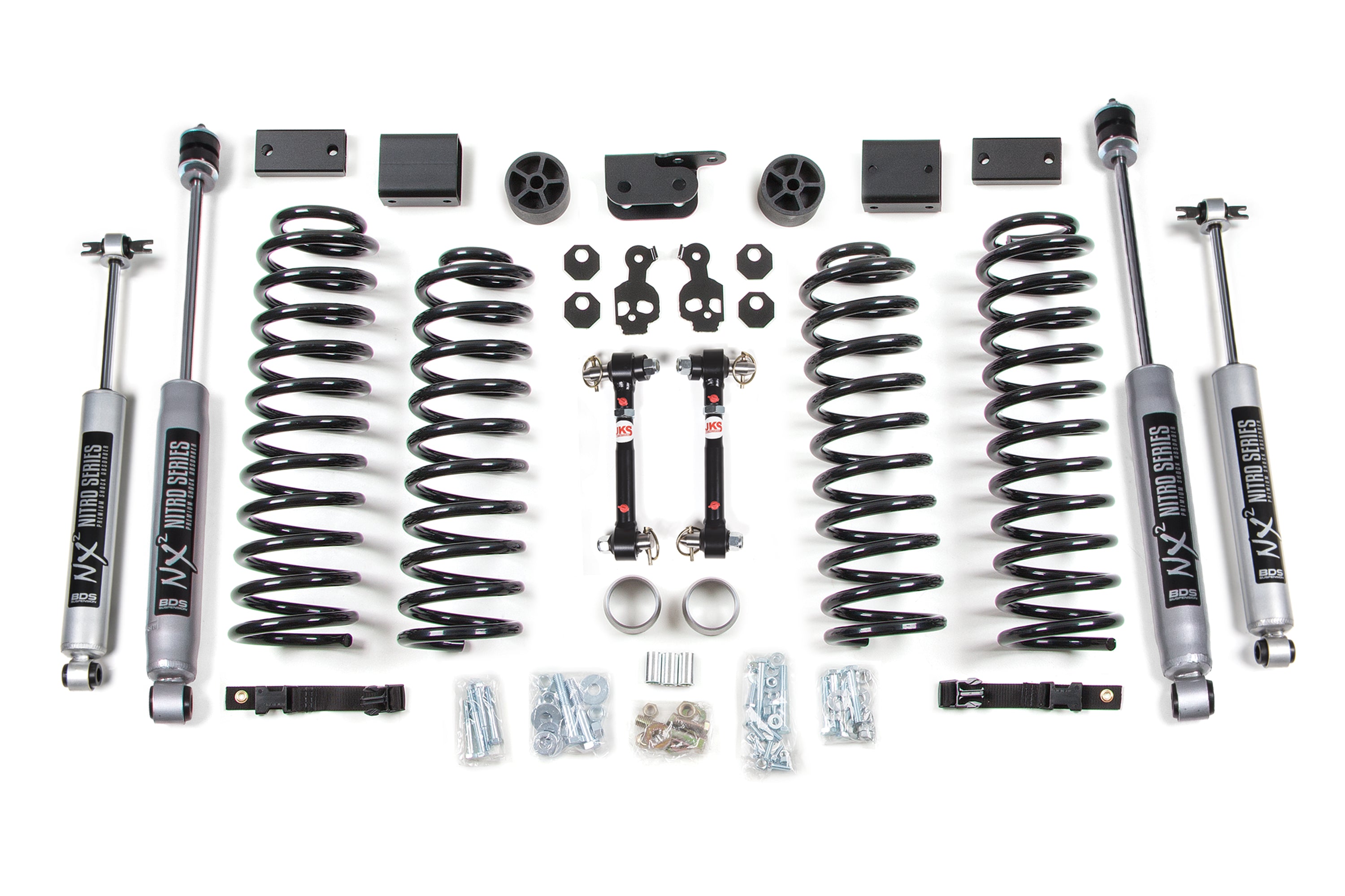 3 Inch Lift Kit | Jeep Wrangler JK (12-18) 2-Door - NX2 Nitro Series / Fixed Links