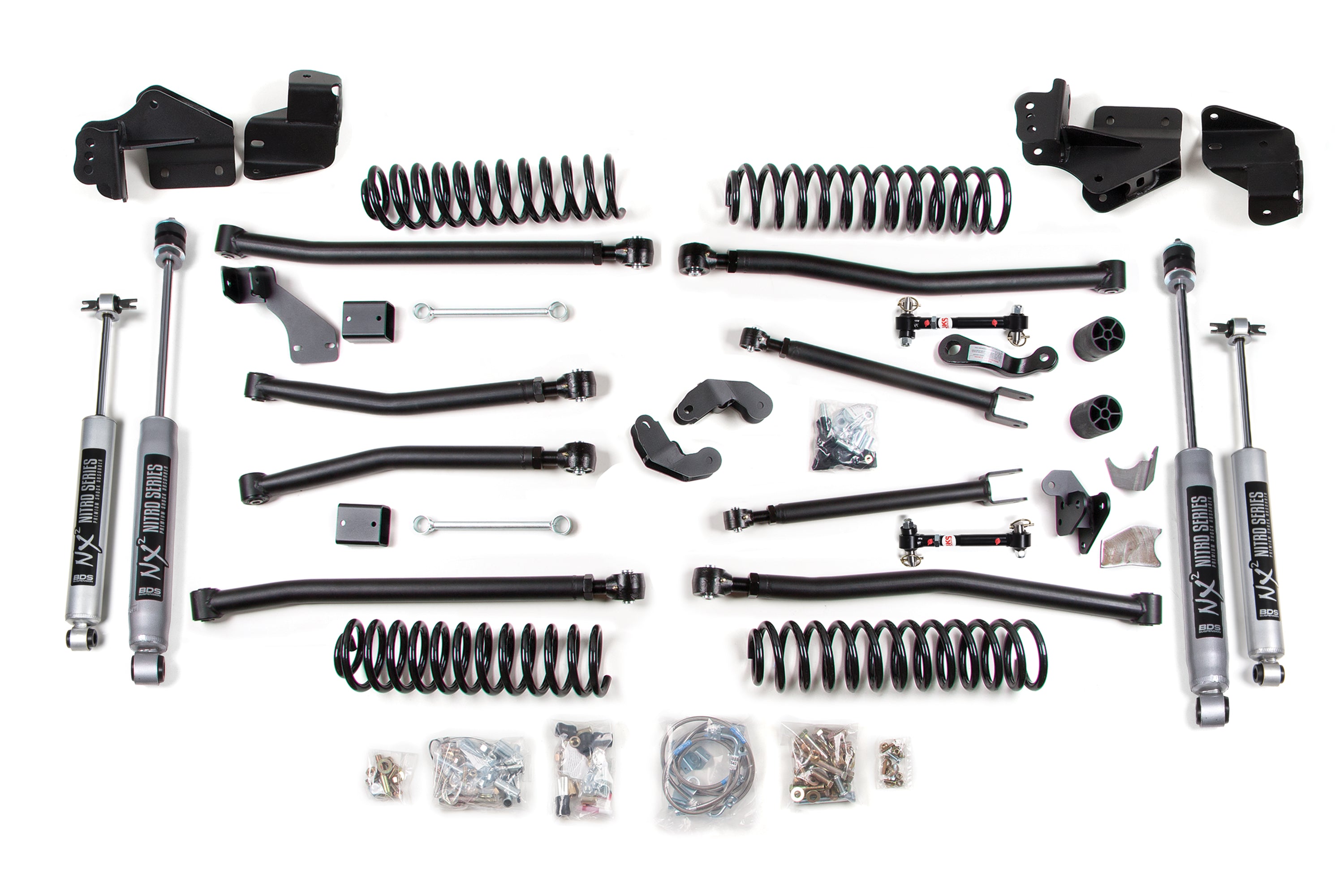 5.5 Inch Lift Kit | Long Arm | Jeep Wrangler JK (07-18) 2-Door - FOX 2.0 Performance Series / Disconnects