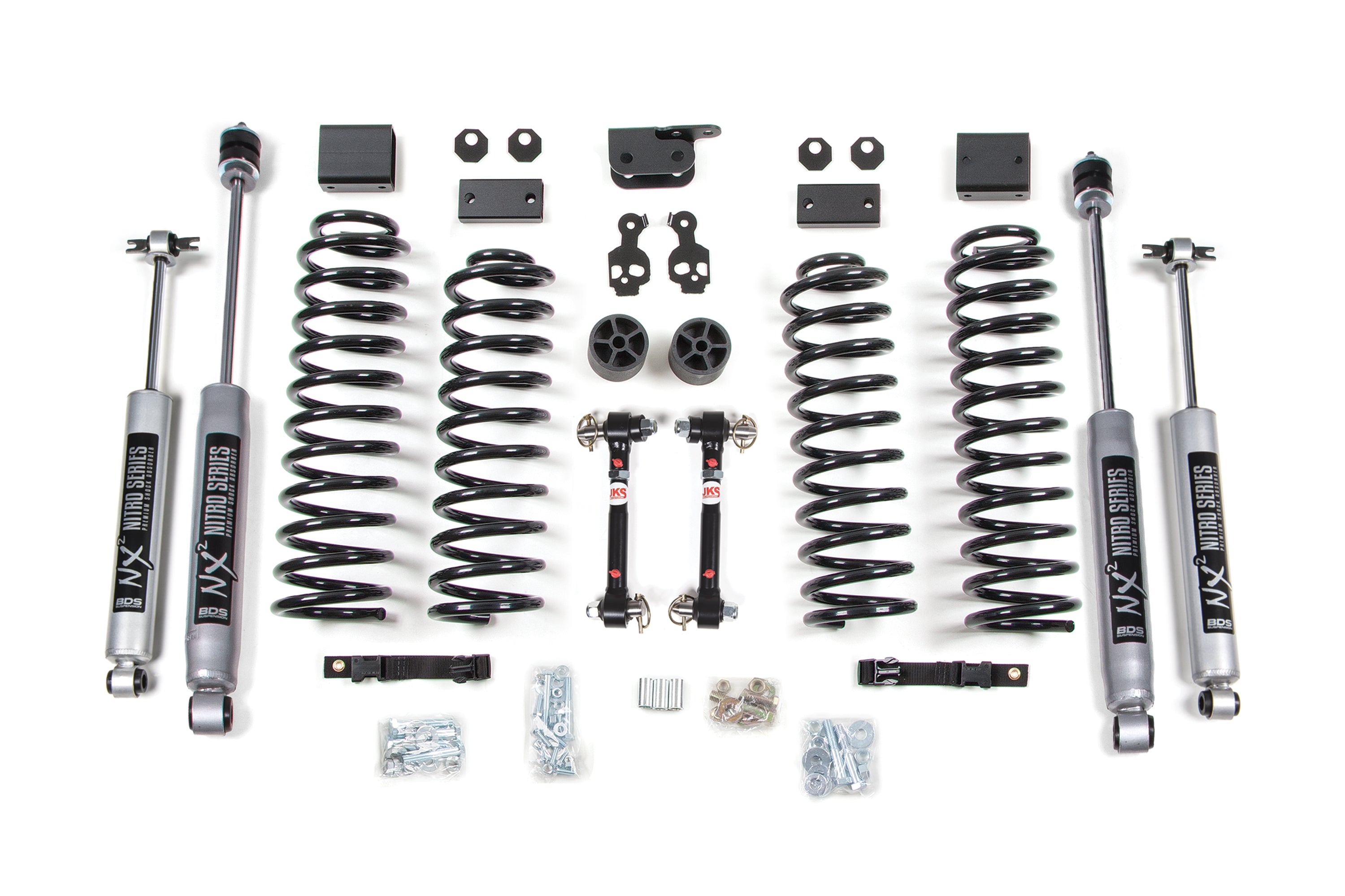 3 Inch Lift Kit | Jeep Wrangler JK (07-11) 2-Door - FOX 2.0 Performance Series / Disconnects