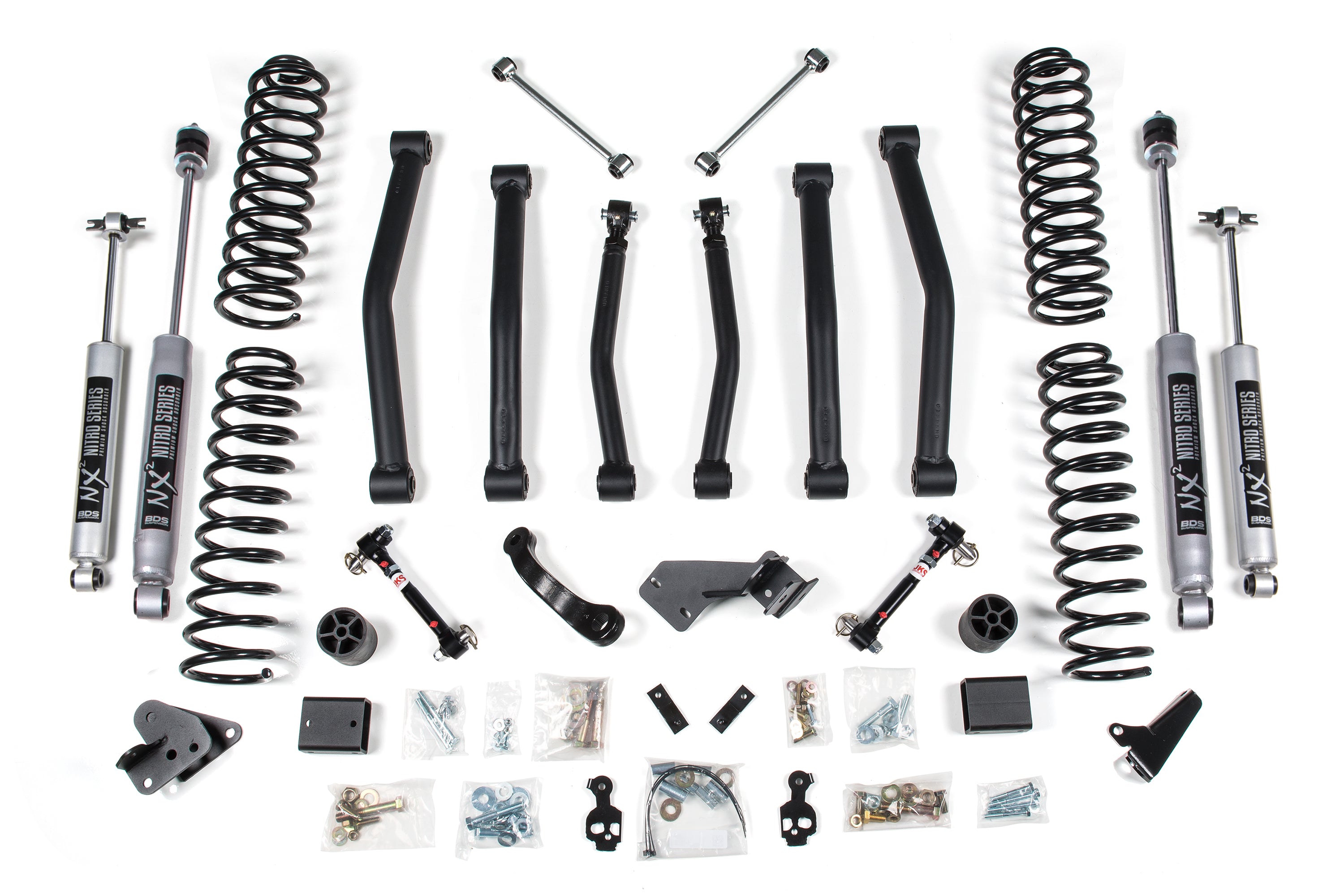 4.5 Inch Lift Kit | Jeep Wrangler JK (07-11) 4-Door - NX2 Nitro Series / Disconnects