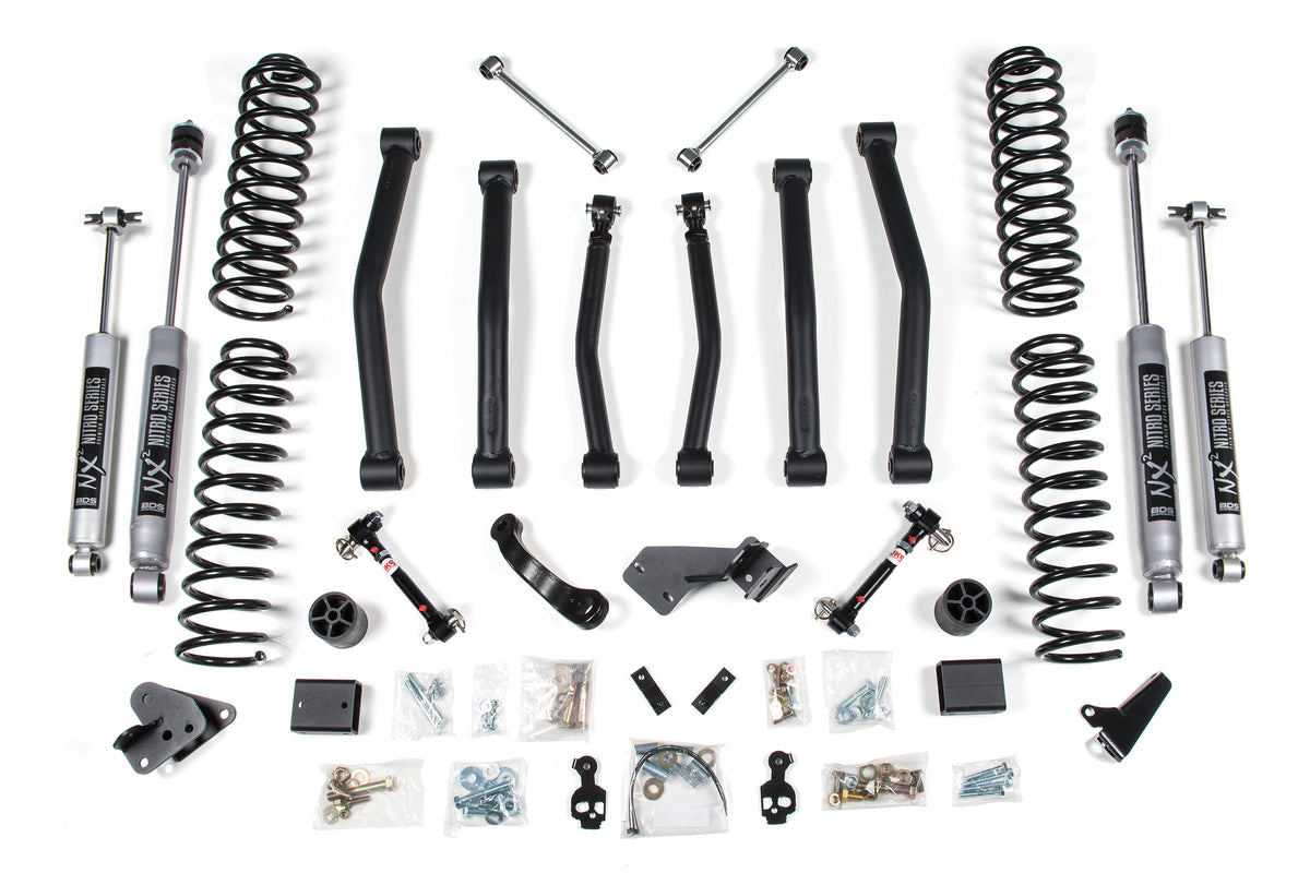 4.5 Inch Lift Kit | Jeep Wrangler JK (07-11) 4-Door - NX2 Nitro Series / Disconnects