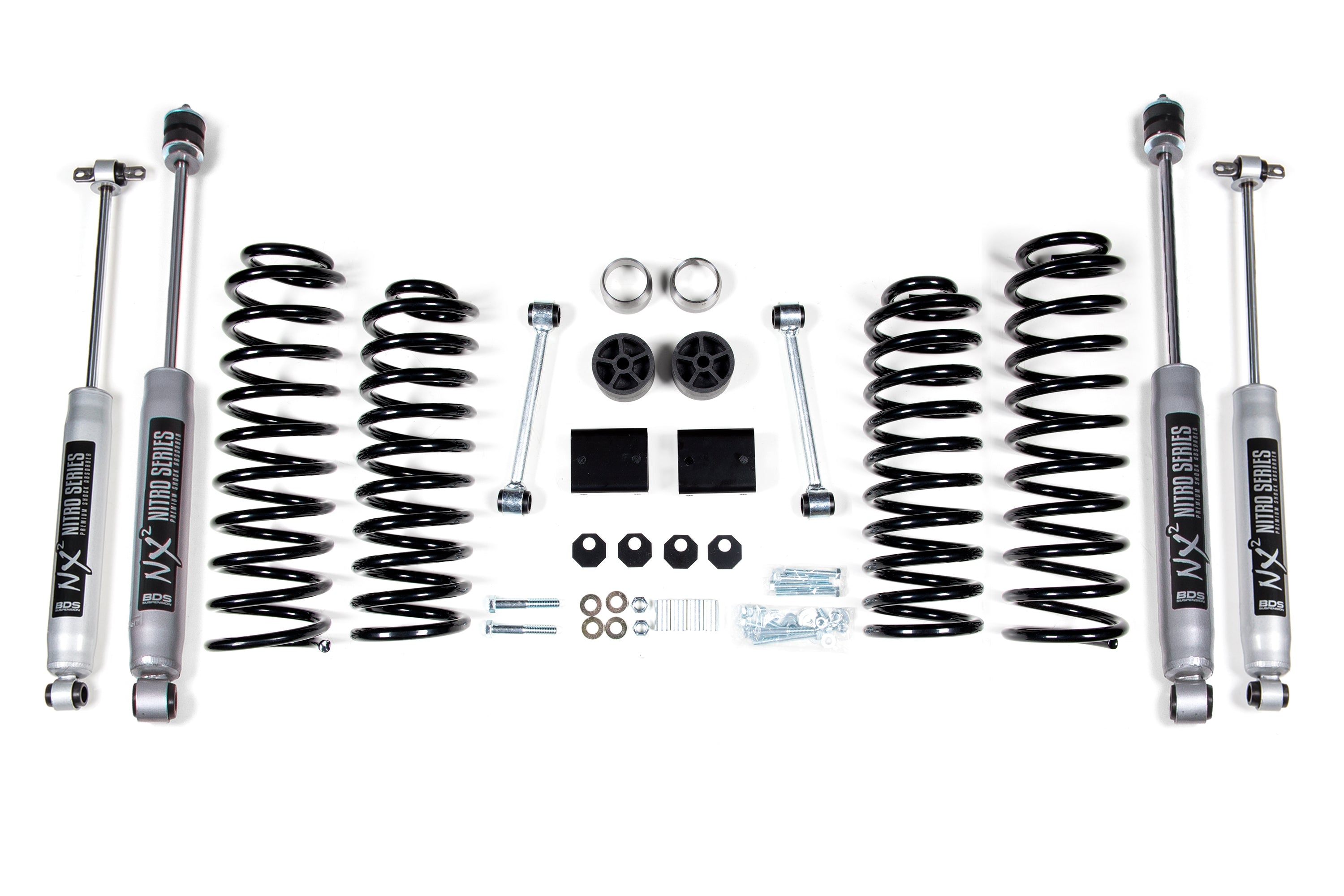 2 Inch Lift Kit | Coil Spring | Jeep Wrangler JK (12-18) 4-Door - NX2 Nitro Series