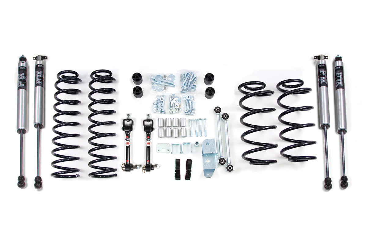 BDS 3 Inch Suspension Lift Kit w/ FOX 2.0 Performance Series Shocks Jeep Wrangler TJ Rubicon 4WD (2003–2006)