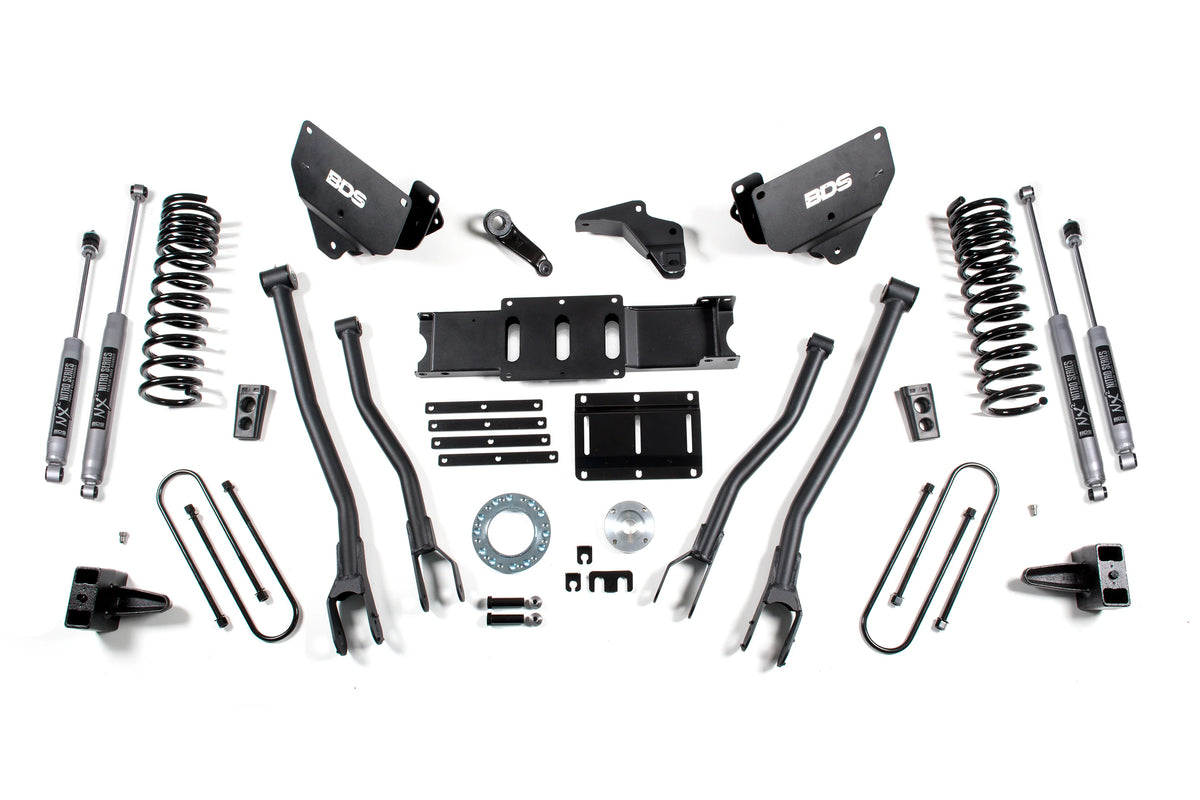 BDS Suspension 6 Inch 4-Link Suspension Lift Kit Ram 3500 4WD Diesel (2013–2018)