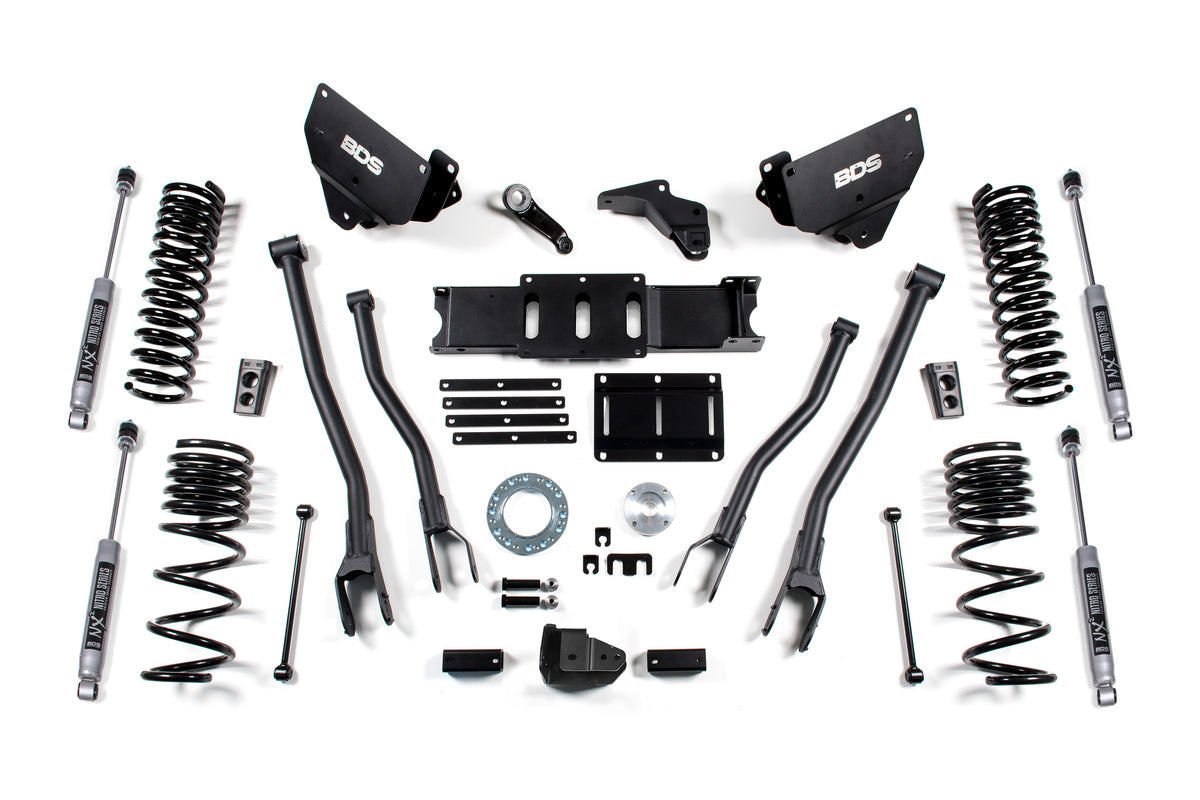 5.5 Inch Lift Kit w/ 4-Link | Ram 2500 (14-18) 4WD | Gas - FOX 2.0 Performance Series