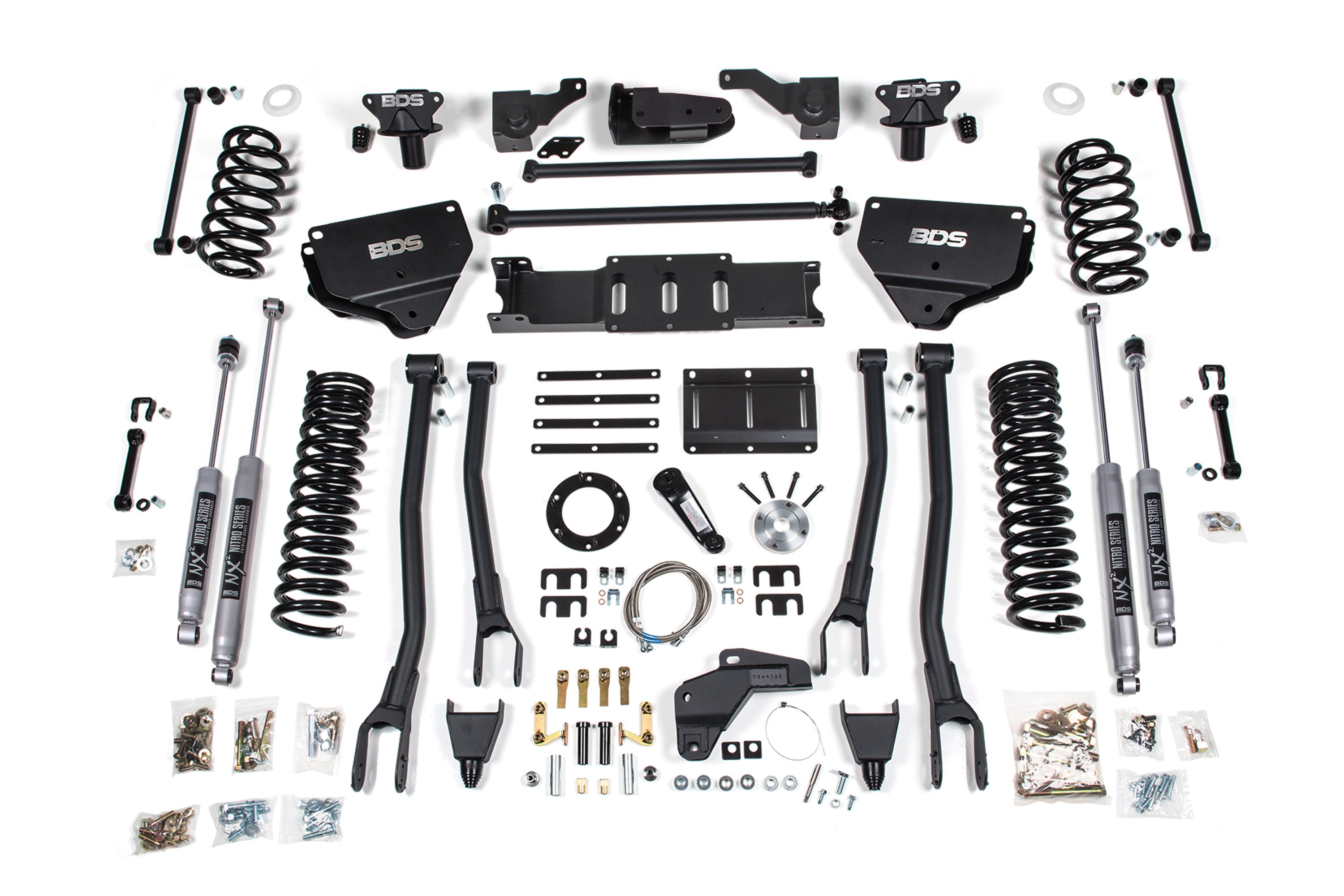 8 Inch Lift Kit w/ 4-Link | Ram 2500 (14-18) 4WD | Diesel - NX2 Nitro Series