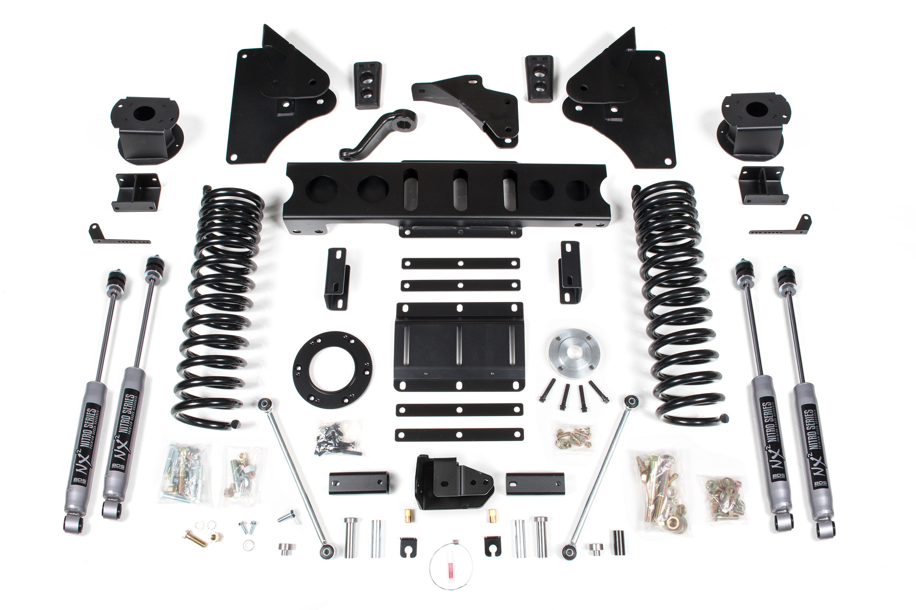 5.5 Inch Lift Kit w/ 4-Link | Ram 2500 w/ Rear Air Ride (14-18) 4WD | Gas - NX2 Nitro Series