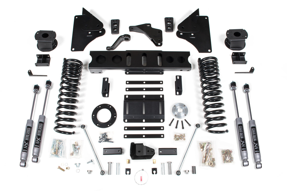 5.5 Inch Lift Kit w/ 4-Link | Ram 2500 w/ Rear Air Ride (14-18) 4WD | Gas - NX2 Nitro Series