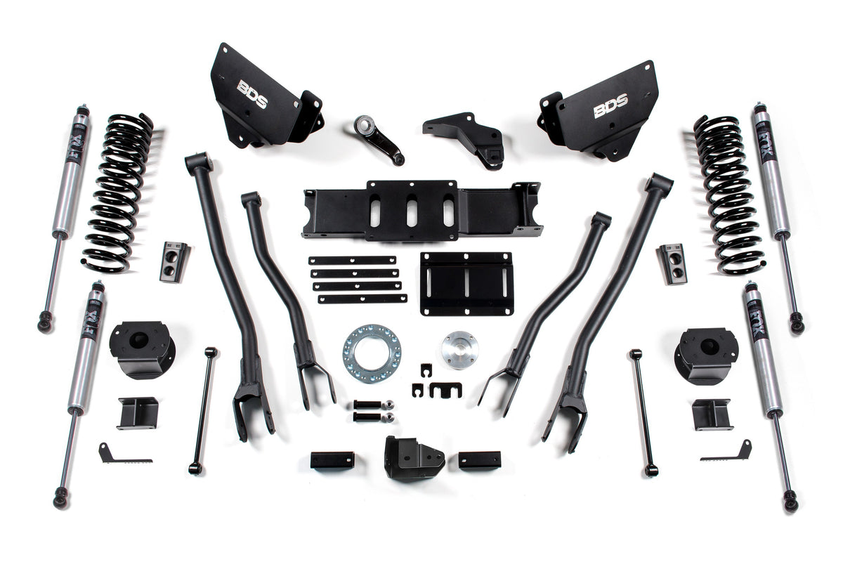 BDS 6 Inch Lift Kit w/ 4-Link for 2014-2018 Ram 2500 w/ Rear Air Ride 4WD Diesel