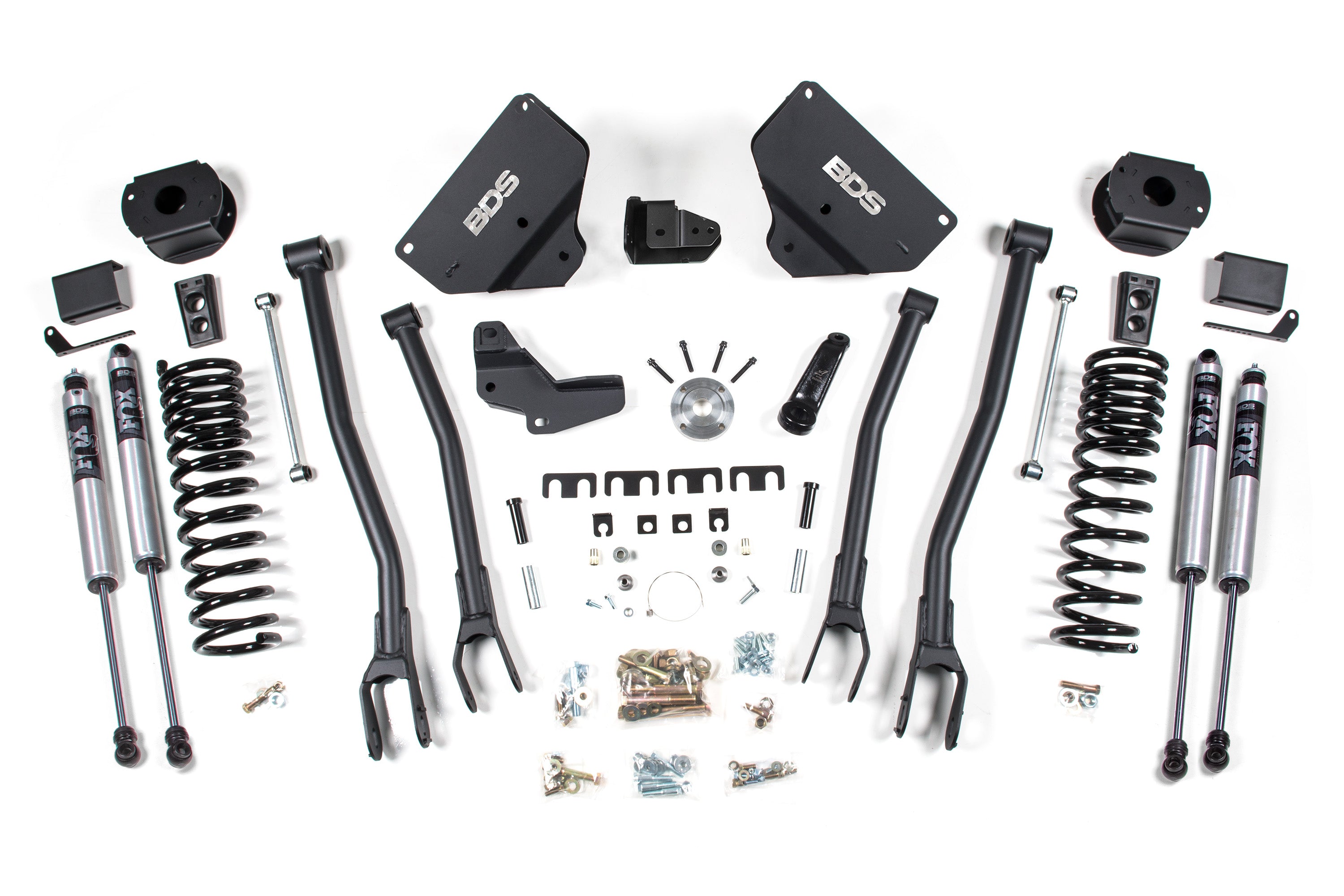 BDS 4 Inch Lift Kit w/ 4-Link for 2014-2018 Ram 2500 w/ Rear Air Ride 4WD Gas