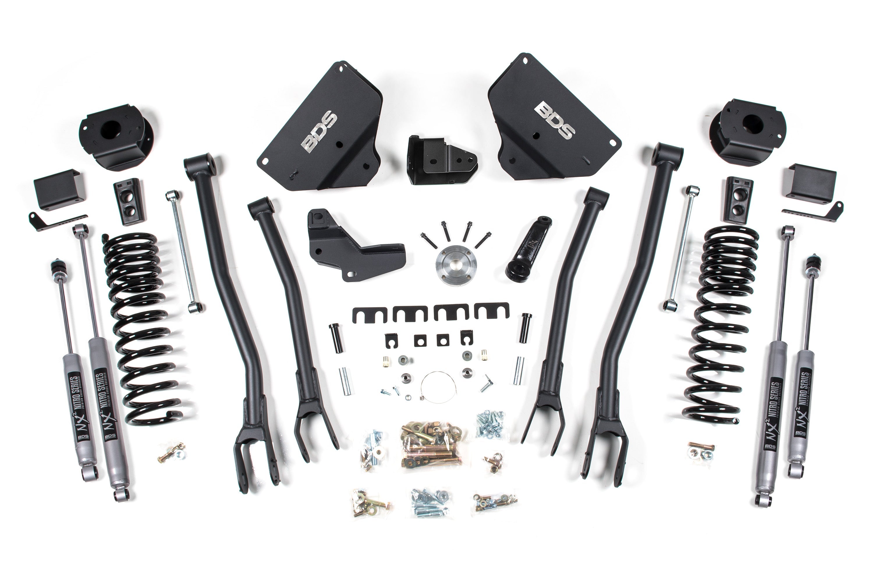 BDS 4 Inch Lift Kit w/ 4-Link for 2014-2018 Ram 2500 w/ Rear Air Ride 4WD Gas