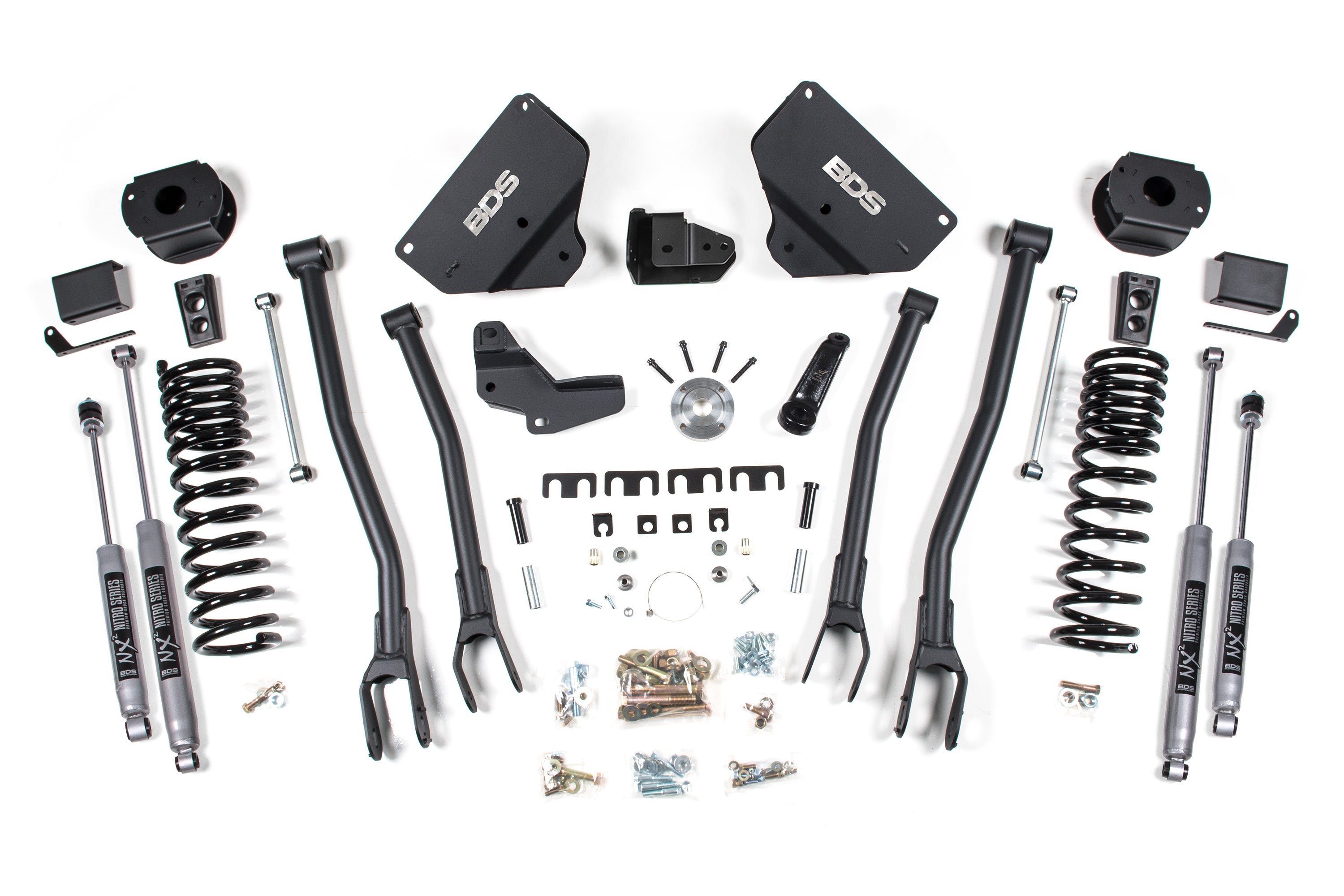 4 Inch Lift Kit w/ 4-Link | Ram 2500 w/ Rear Air Ride (14-18) 4WD | Gas - NX2 Nitro Series