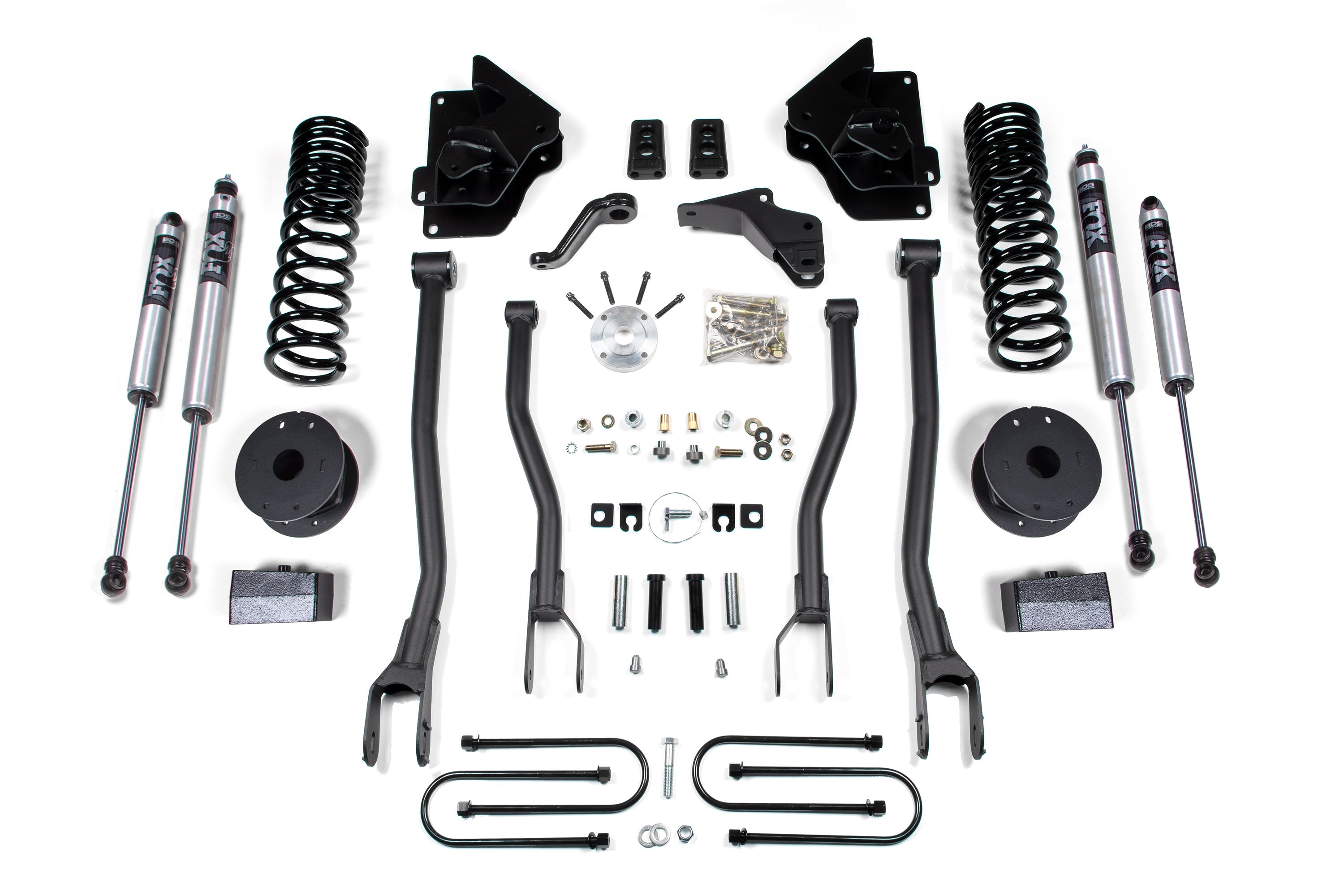 BDS 4 Inch Lift Kit w/ 4-Link for 2013-2018 Ram 3500 w/ Rear Air Ride 4WD Gas