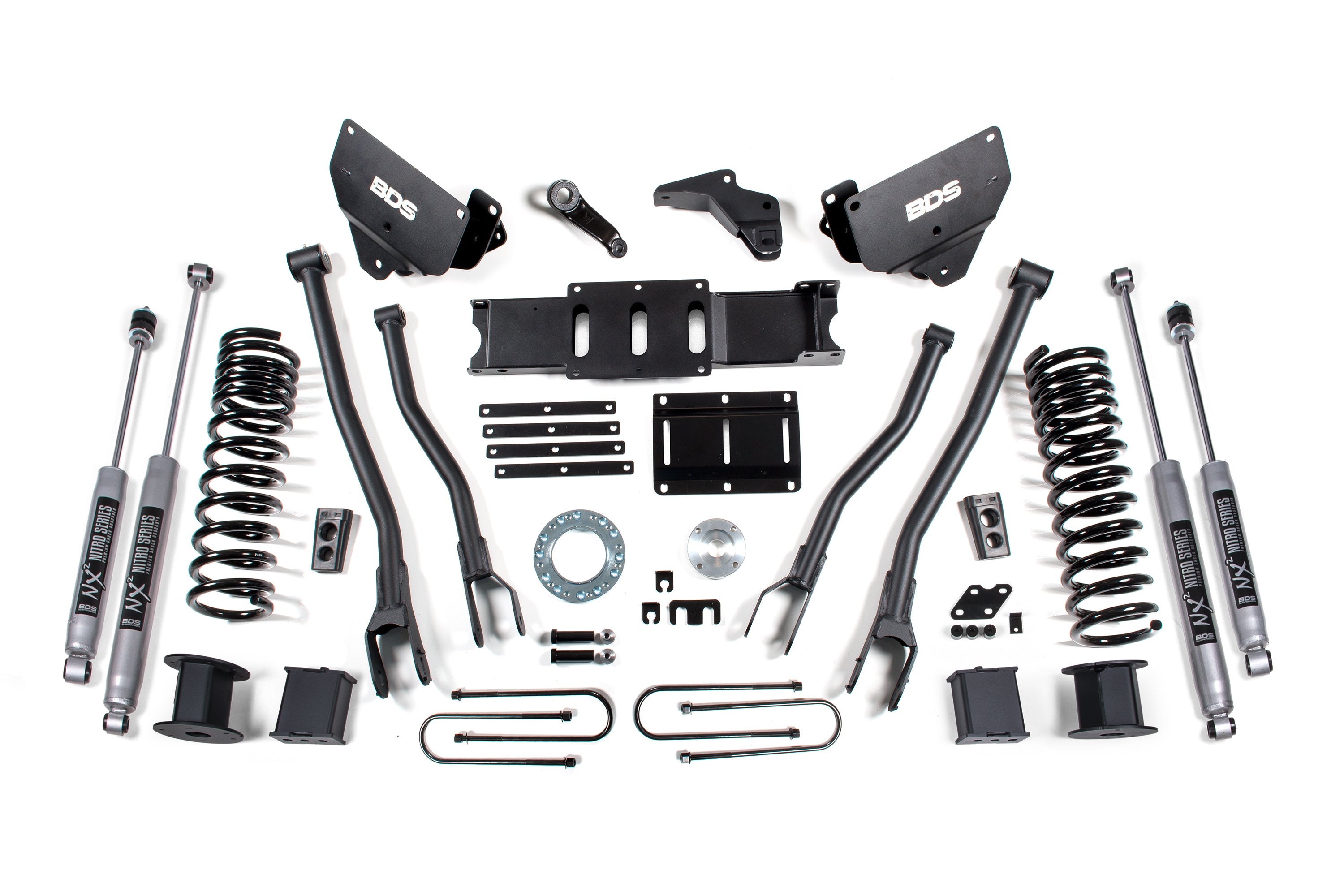 BDS 6 Inch 4-Link Lift Kit Ram 3500 Diesel w/ Rear Air Ride 4WD (2013–2018)