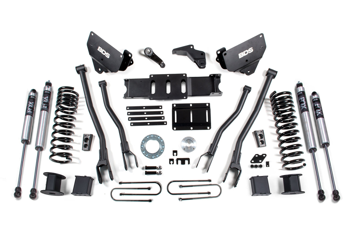BDS 6 Inch 4-Link Lift Kit Ram 3500 Diesel w/ Rear Air Ride 4WD (2013–2018)