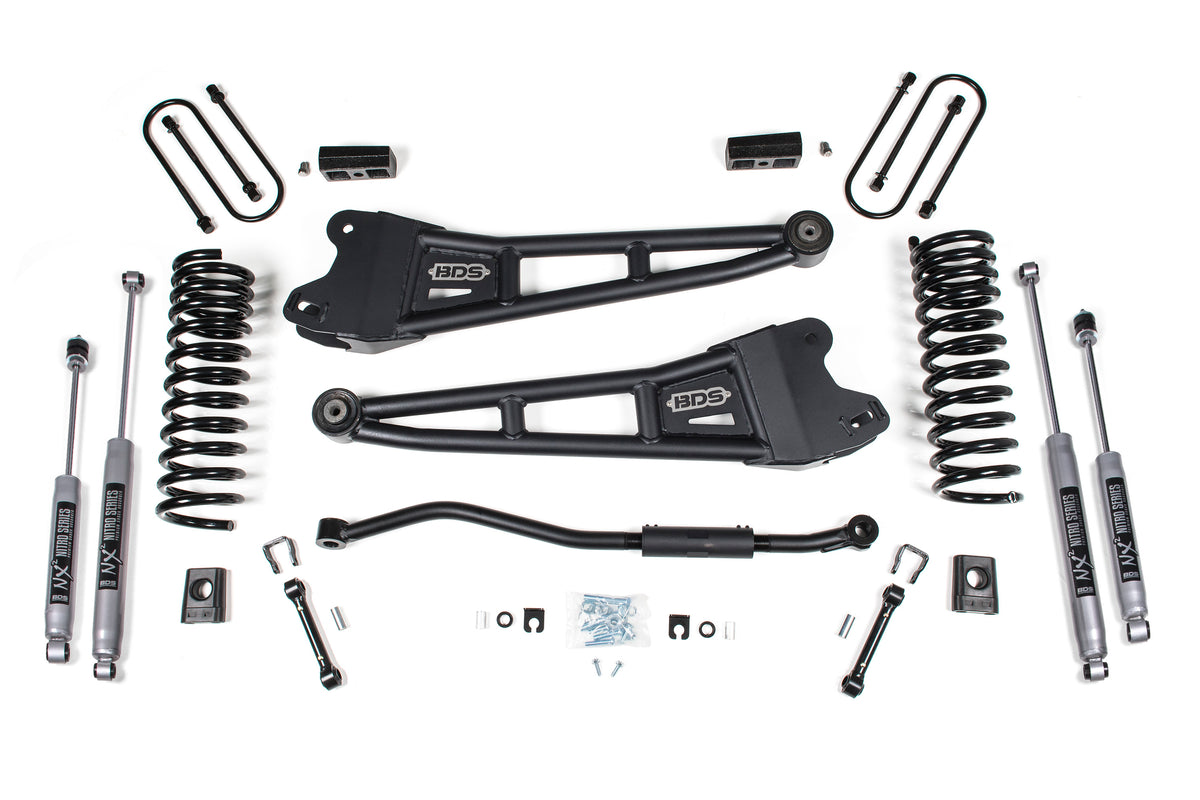 3 Inch Lift Kit w/ Radius Arm | Ram 3500 (19-24) 4WD | Diesel - With Factory Rear Overload Leaf / FOX 2.0 Performance Series