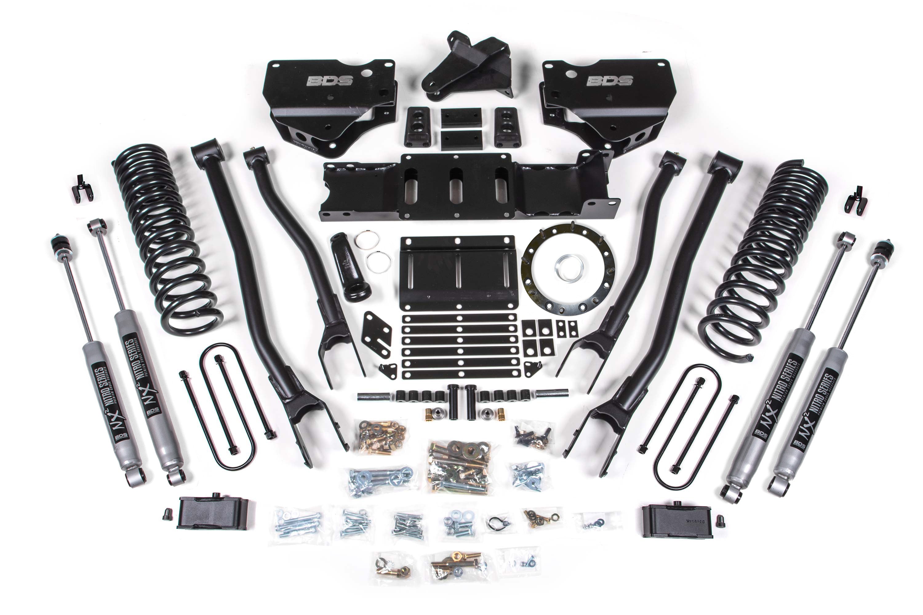 4 Inch Lift Kit w/ 4-Link | Ram 3500 (19-24) 4WD | Diesel - 8 Bolt / FOX 2.0 Performance Series