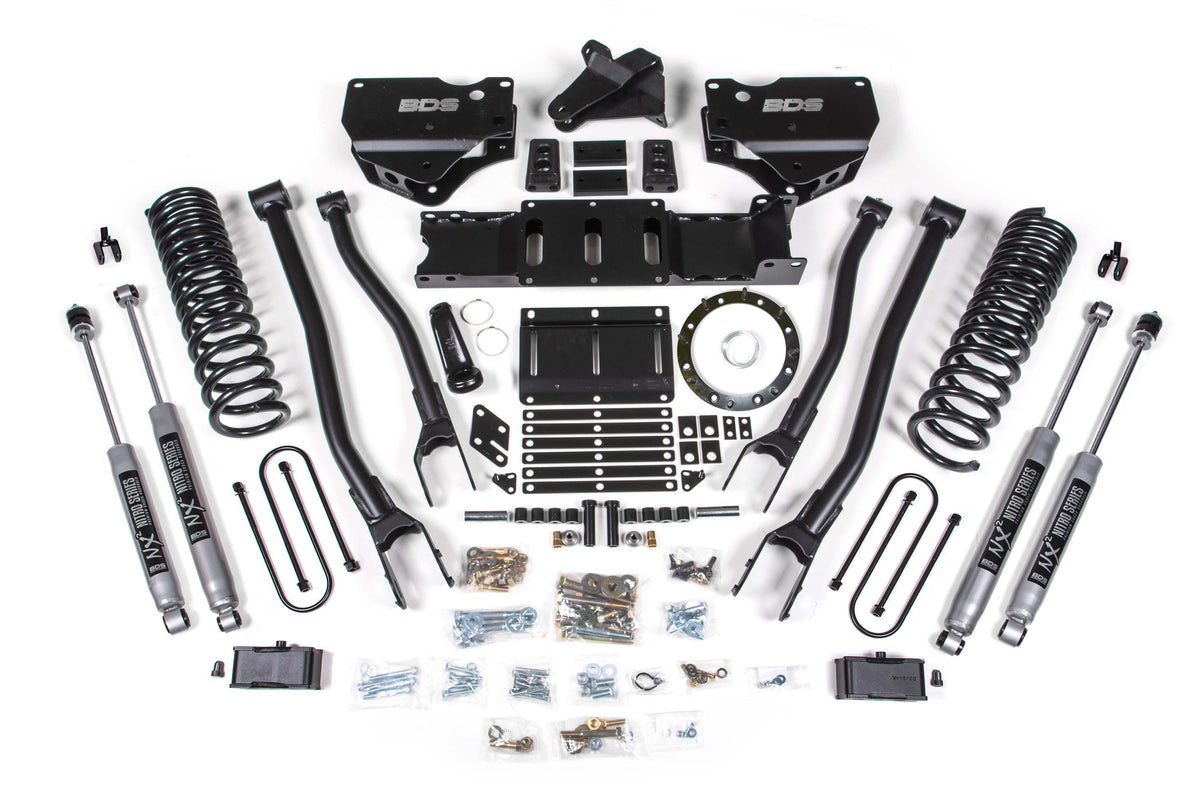 4 Inch Lift Kit w/ 4-Link | Ram 3500 (19-24) 4WD | Diesel - 8 Bolt / NX2 Nitro Series