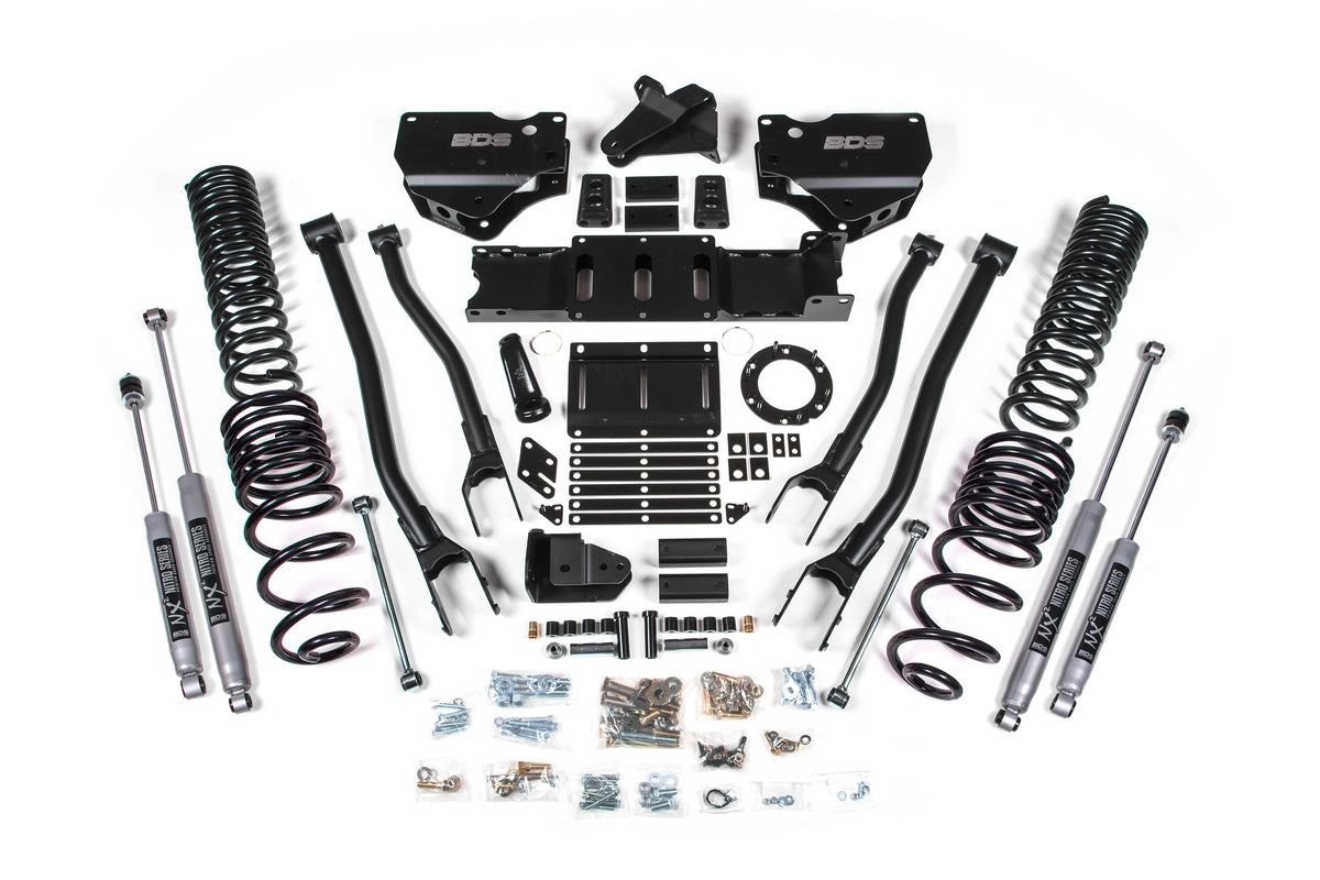 4 Inch Lift Kit w/ 4-Link | Ram 2500 (19-26) 4WD | Gas - FOX 2.0 Performance Series