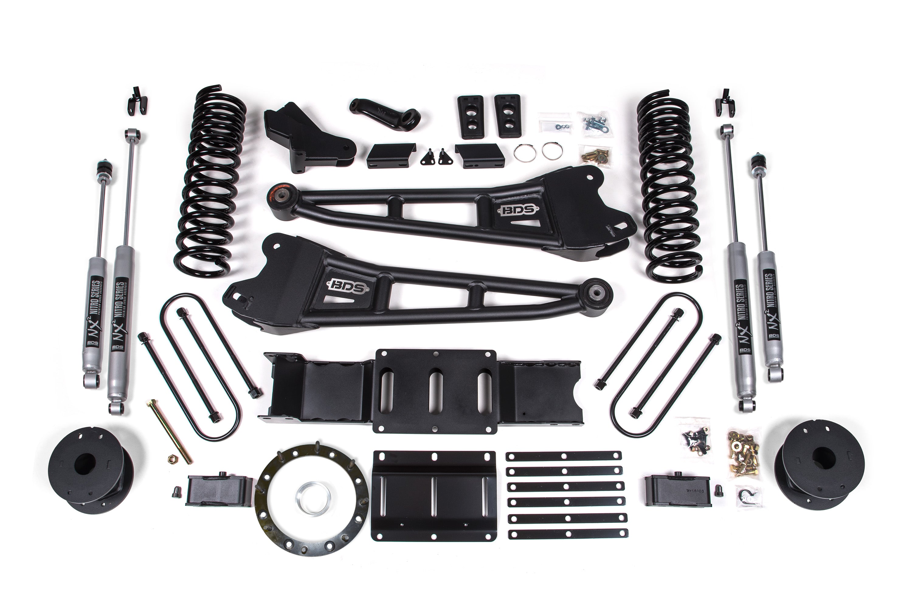 4 Inch Lift Kit w/ Radius Arm | Ram 3500 (19-23) 4WD | Gas - Without Factory Rear Overload Leaf / FOX 2.0 Performance Series