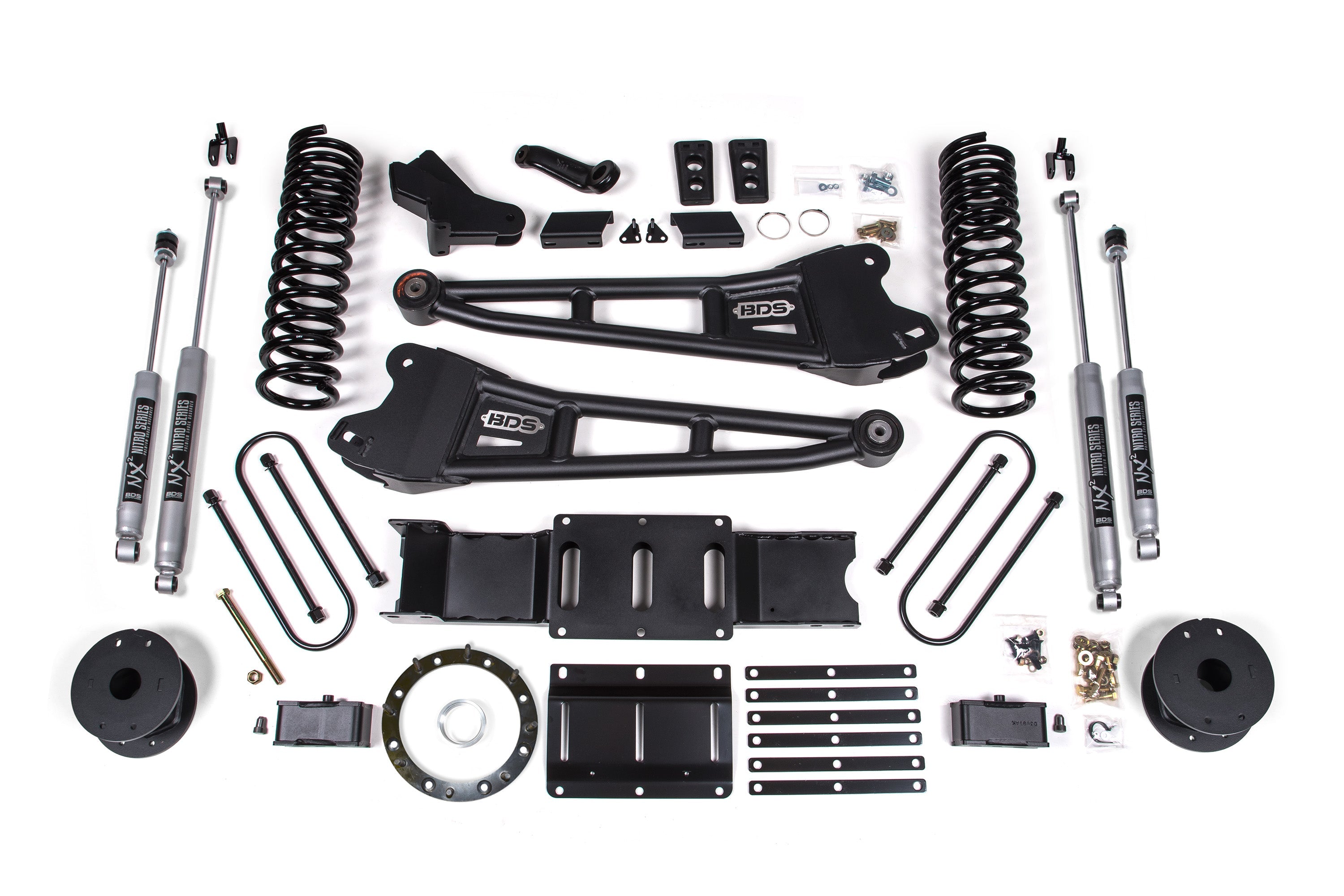 BDS Suspension 4 Inch Lift Kit w/ Radius Arm Ram 3500 Rear Air Ride 4WD Diesel (2019-2024)
