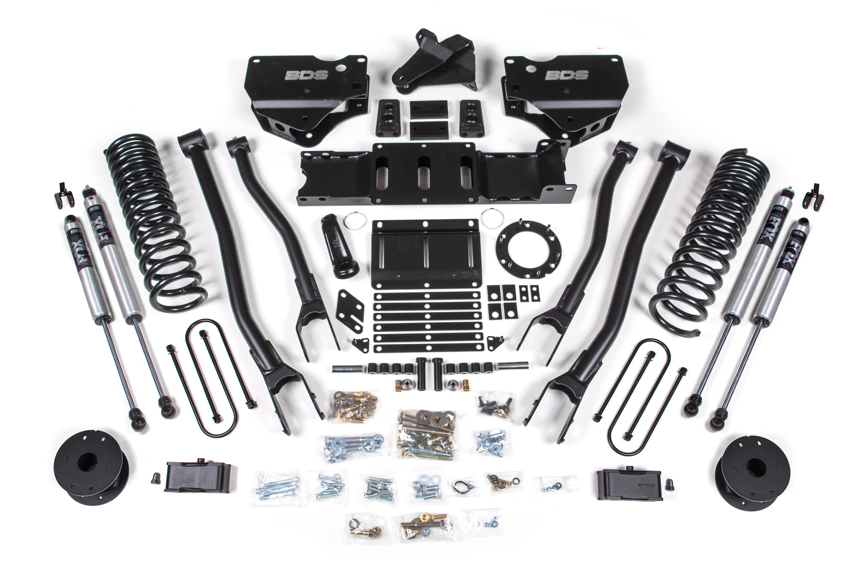 BDS 4 Inch Lift Kit 4-Link Ram 3500 Rear Air Ride Diesel 4WD (2019–2024)