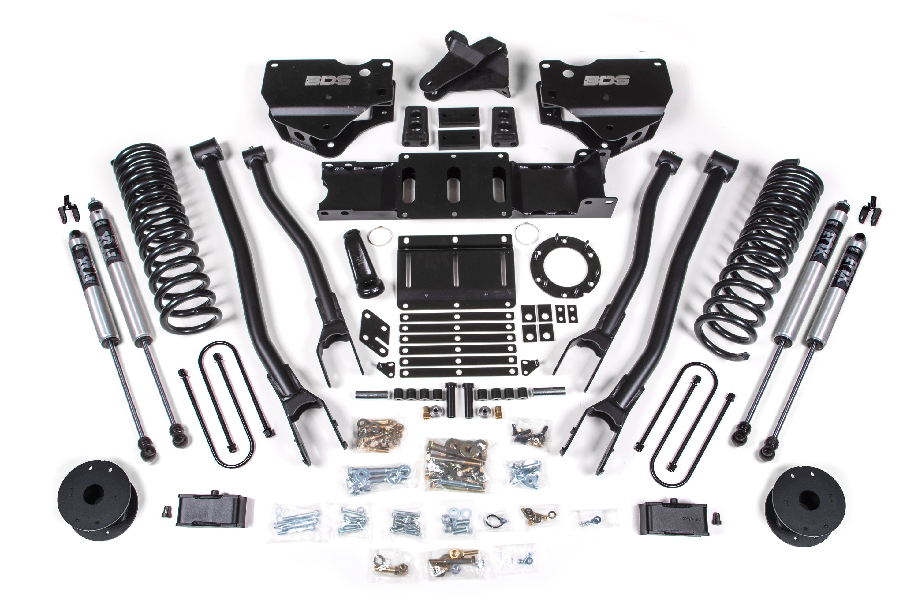 BDS 4 Inch Lift Kit 4-Link Ram 3500 Rear Air Ride Diesel 4WD (2019–2024)