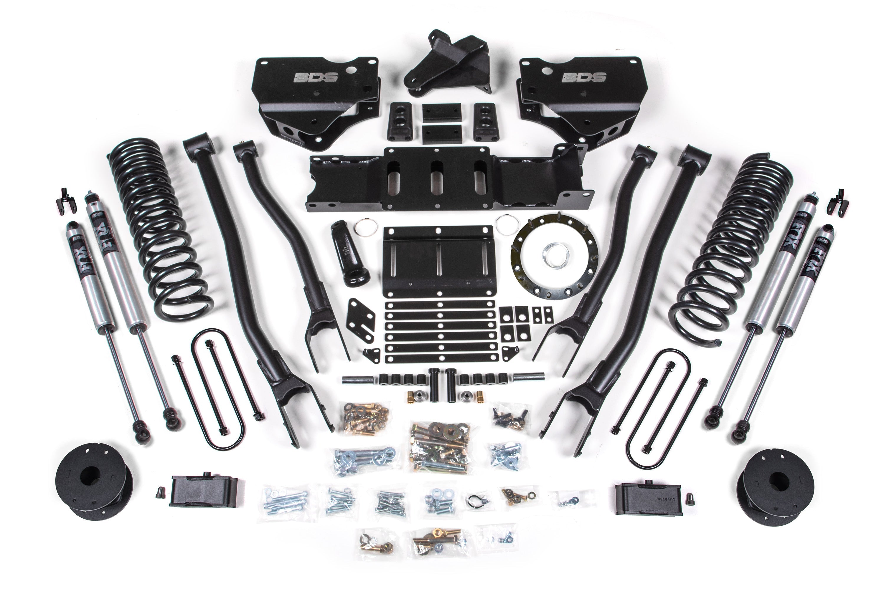 BDS 4 Inch Lift Kit 4-Link Ram 3500 Rear Air Ride Diesel 4WD (2019–2024)