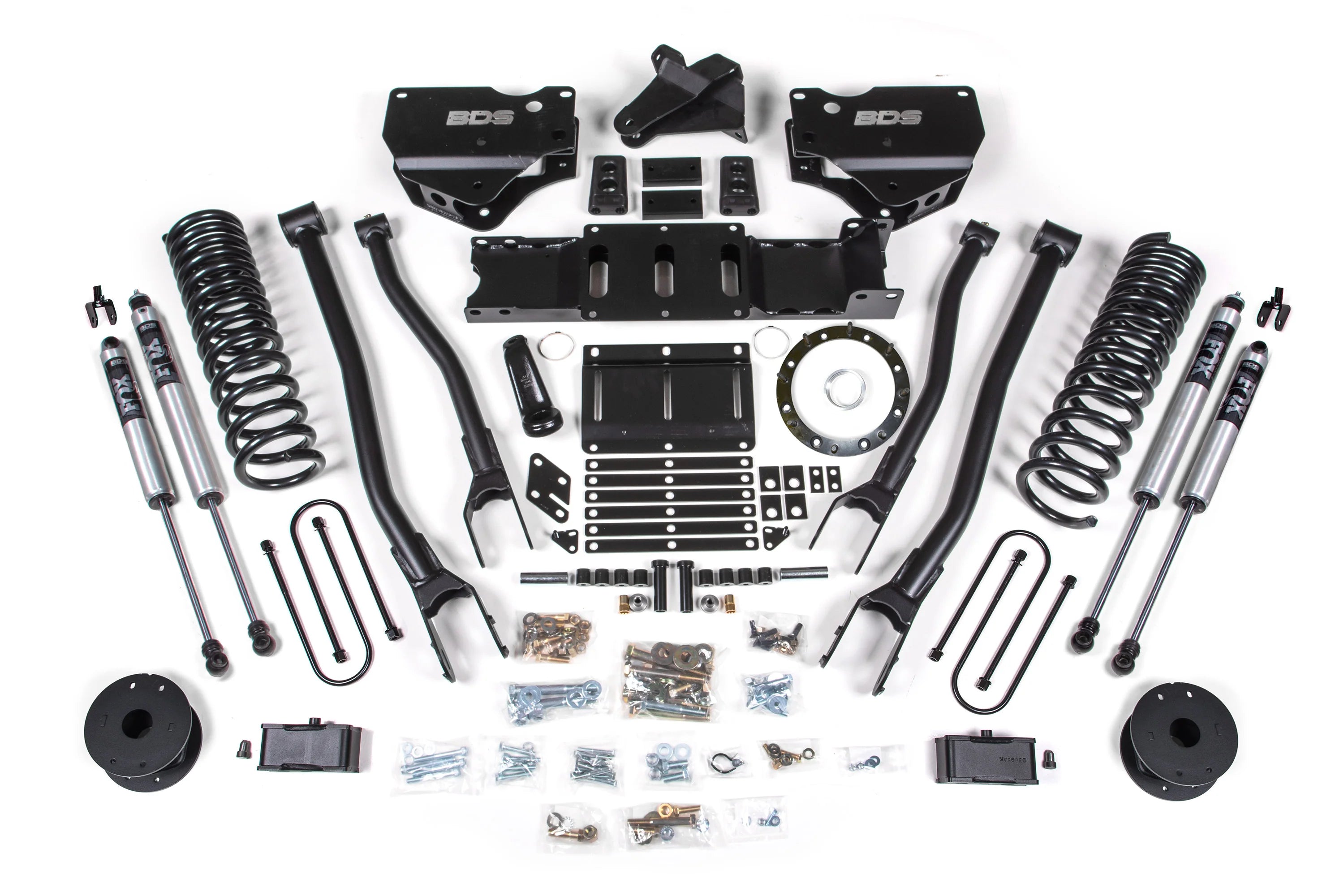 BDS 4 Inch Lift Kit 4-Link Ram 3500 Rear Air Ride Diesel 4WD (2019–2024)