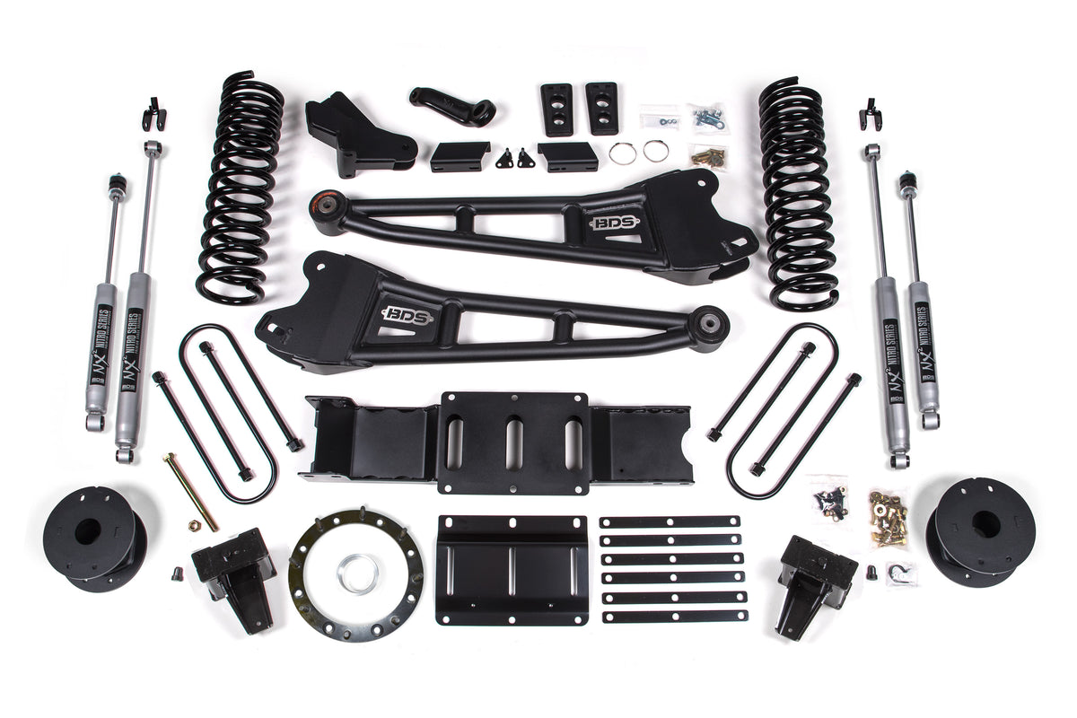 6 Inch Lift Kit w/ Radius Arm | Ram 3500 w/ Rear Air Ride (19-24) 4WD | Diesel - 8 Bolt / FOX 2.0 Performance Series