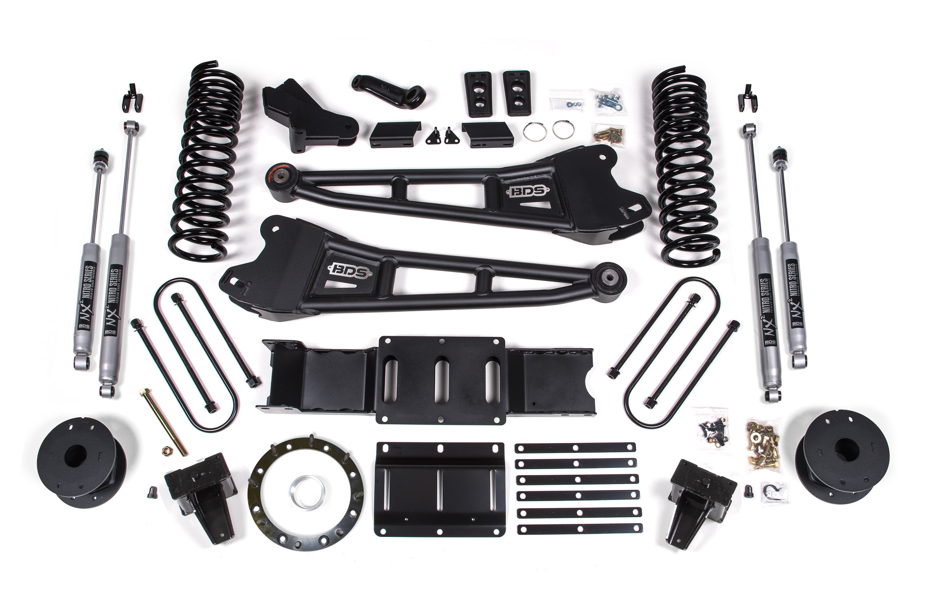 5.5 Inch Lift Kit w/ Radius Arm | Ram 3500 w/ Rear Air Ride (19-24) 4WD | Gas - NX2 Nitro Series