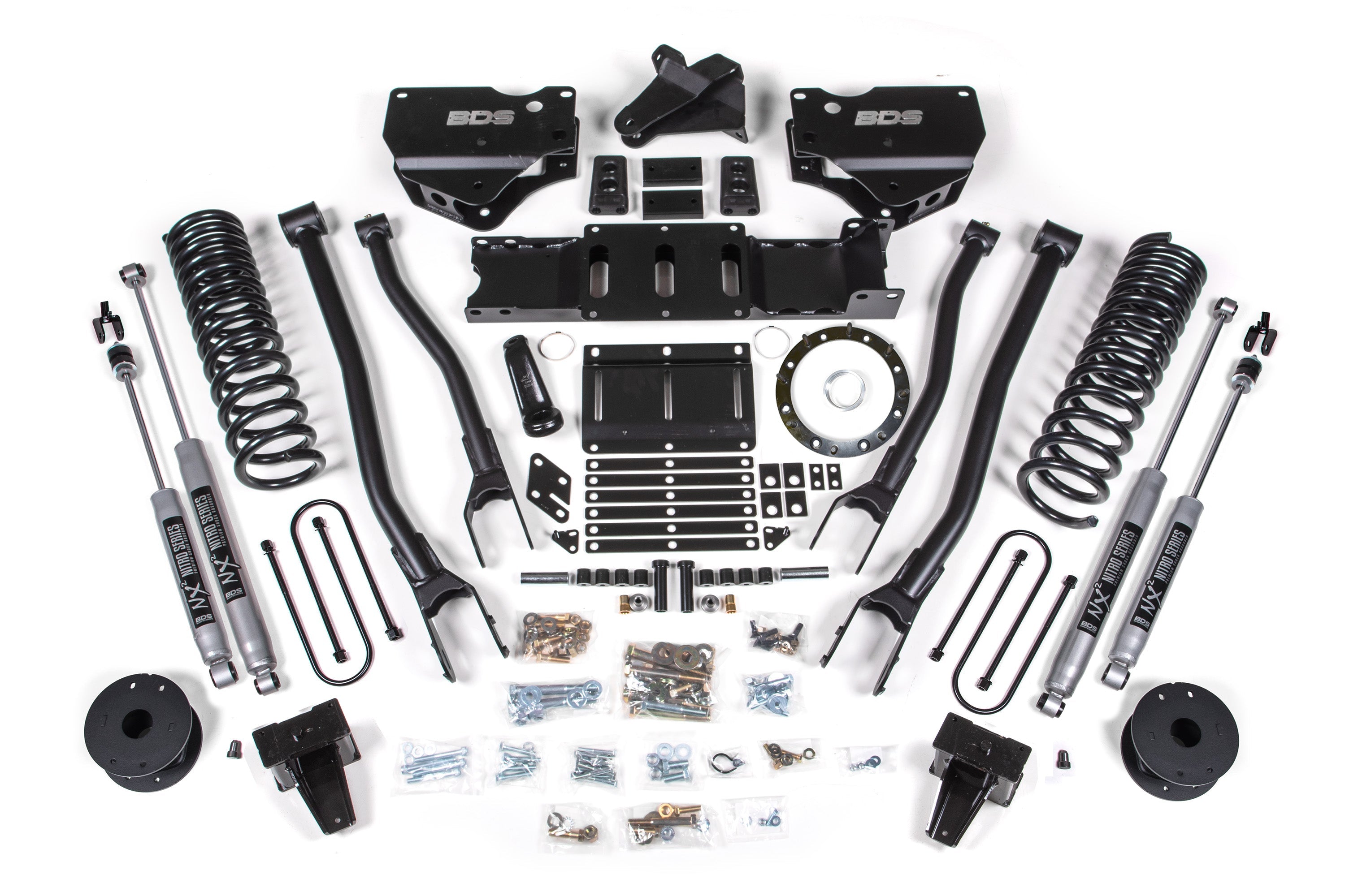 BDS Suspension NX2 6 Inch 4-Link Lift Kit Ram 3500 Rear Air Ride 4WD Diesel (2019-2024)