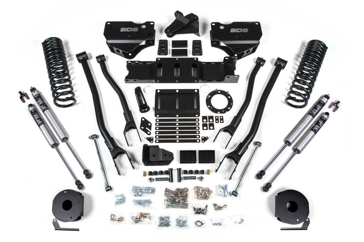 BDS 5.5 Inch Lift Kit w/ 4-Link for 2019-2024 Ram 2500 w/ Rear Air Ride 4WD Gas