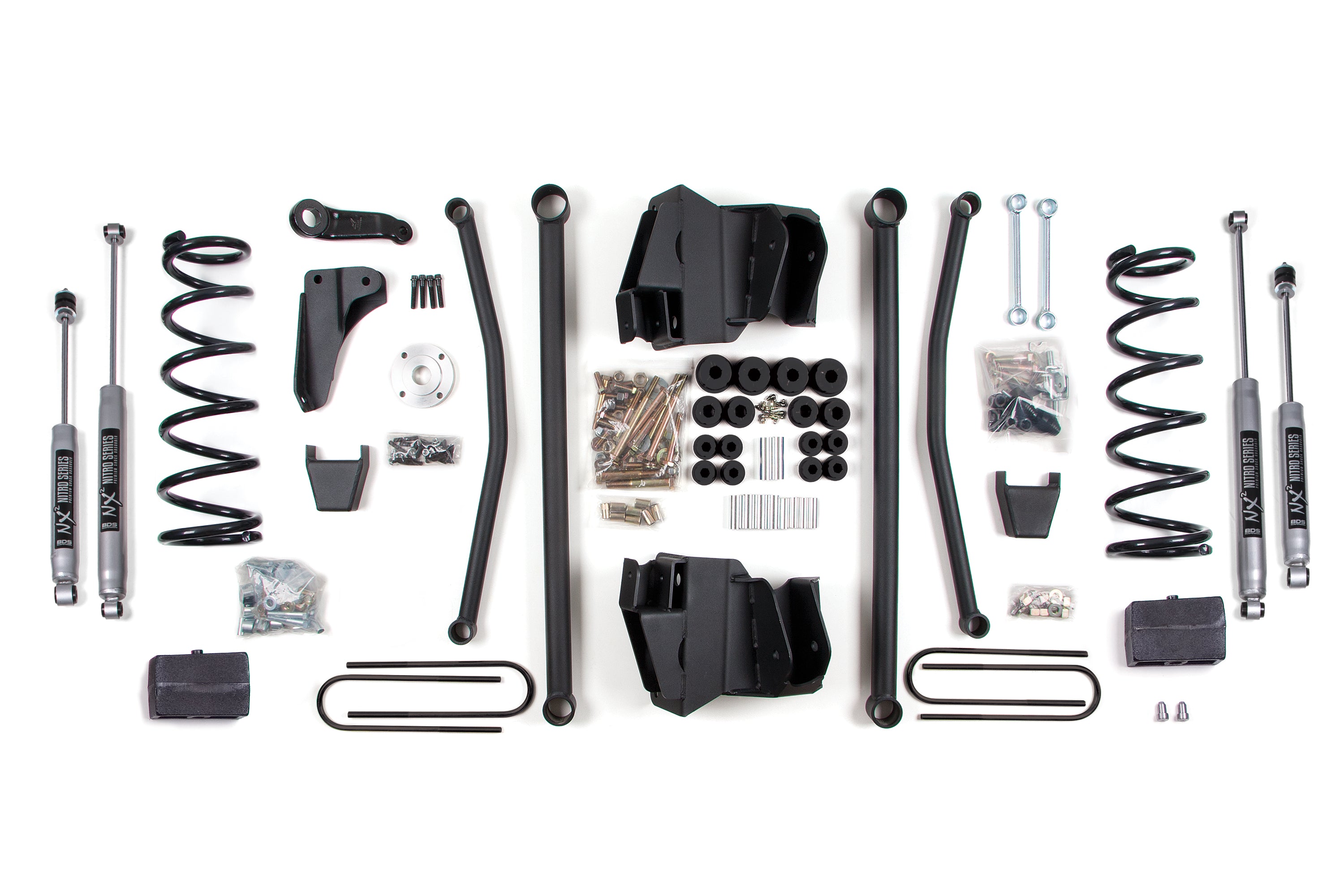8 Inch Lift Kit | Long Arm | Dodge Ram 2500/3500 (03-07) 4WD | Diesel - Block Kit with 4 Inch Axle / NX2 Nitro Series / Manual