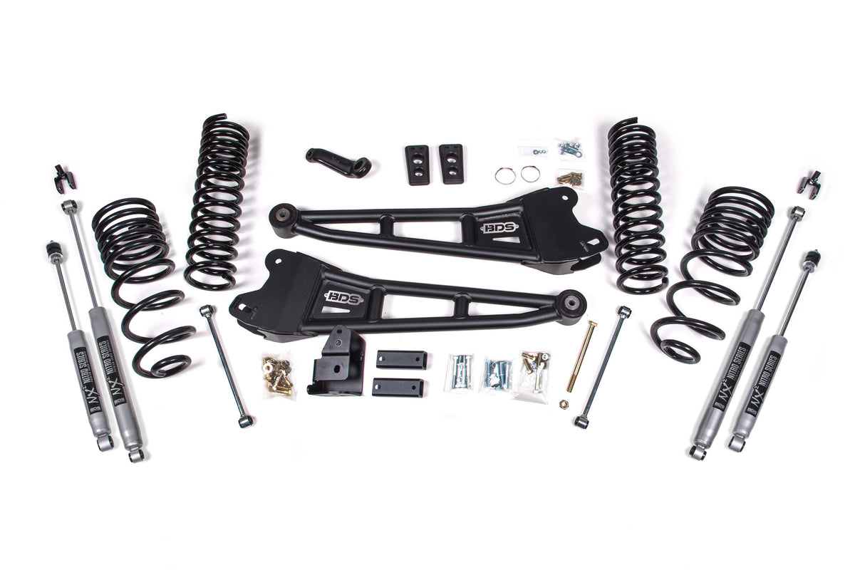 4 Inch Lift Kit w/ Radius Arm | Ram 2500 (14-18) 4WD | Diesel - NX2 Nitro Series