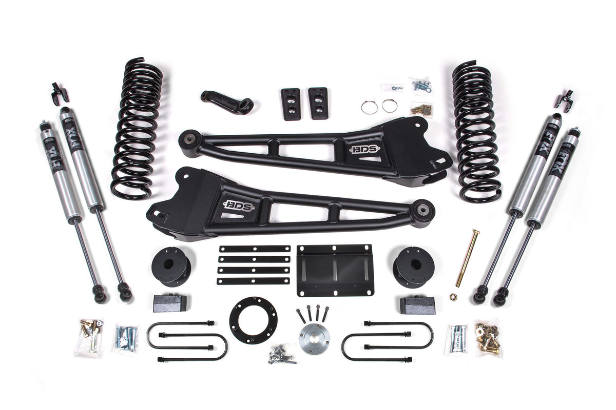 BDS 6 Inch Lift Kit w/ Radius Arm for 2013-2018 Ram 3500 w/ Rear Air Ride 4WD Diesel