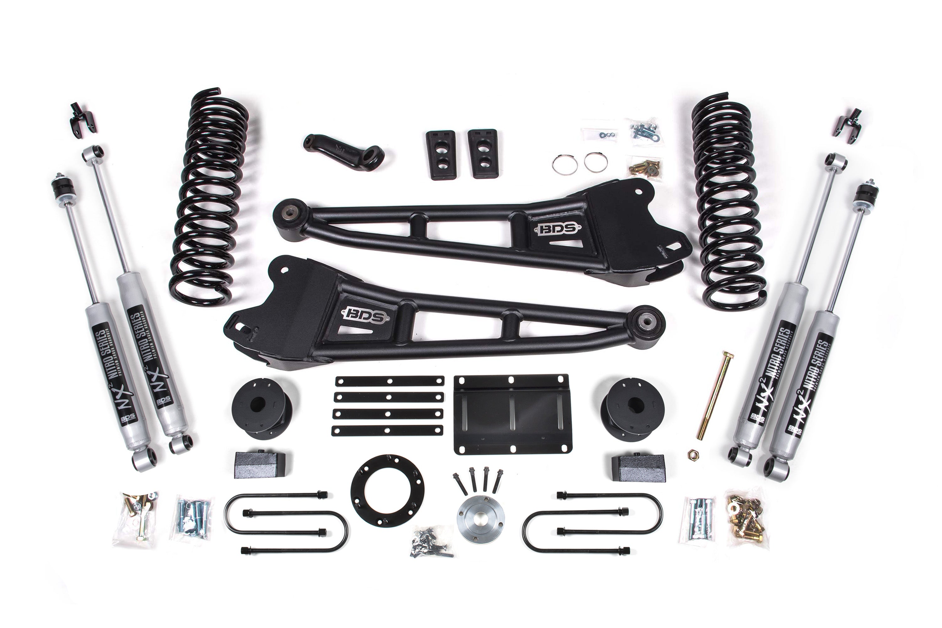 5.5 Inch Lift Kit w/ Radius Arm | Ram 3500 w/ Rear Air Ride (13-18) 4WD | Gas - NX2 Nitro Series
