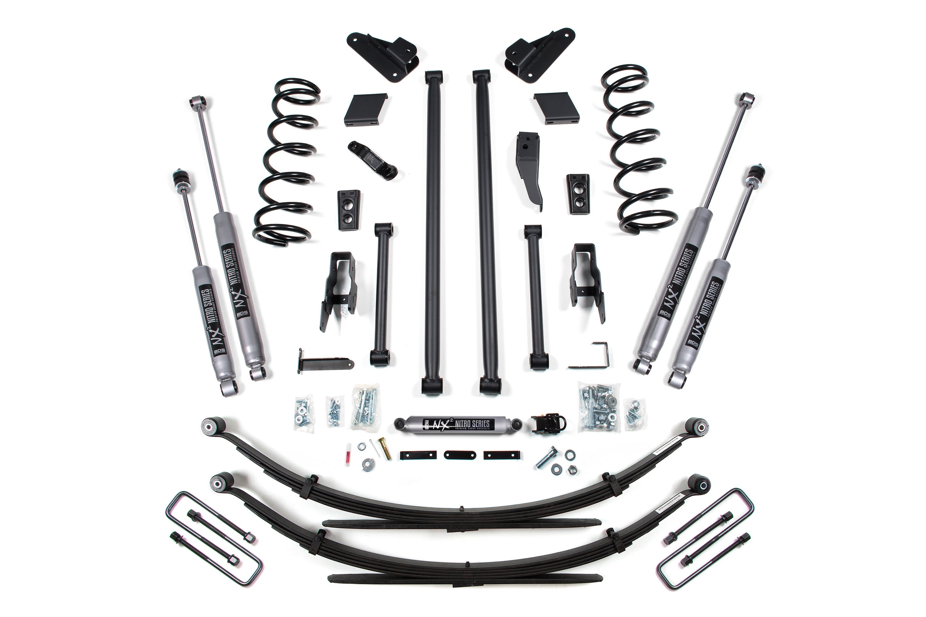 BDS Suspension 5 Inch Long Arm Suspension Lift Kit Dodge Ram 2500 3500 4WD (2000–2002)